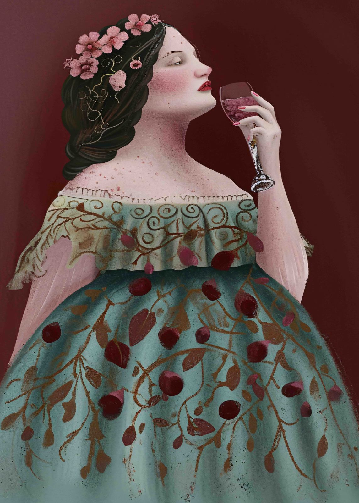 Affiche - Illustration de femme élégante