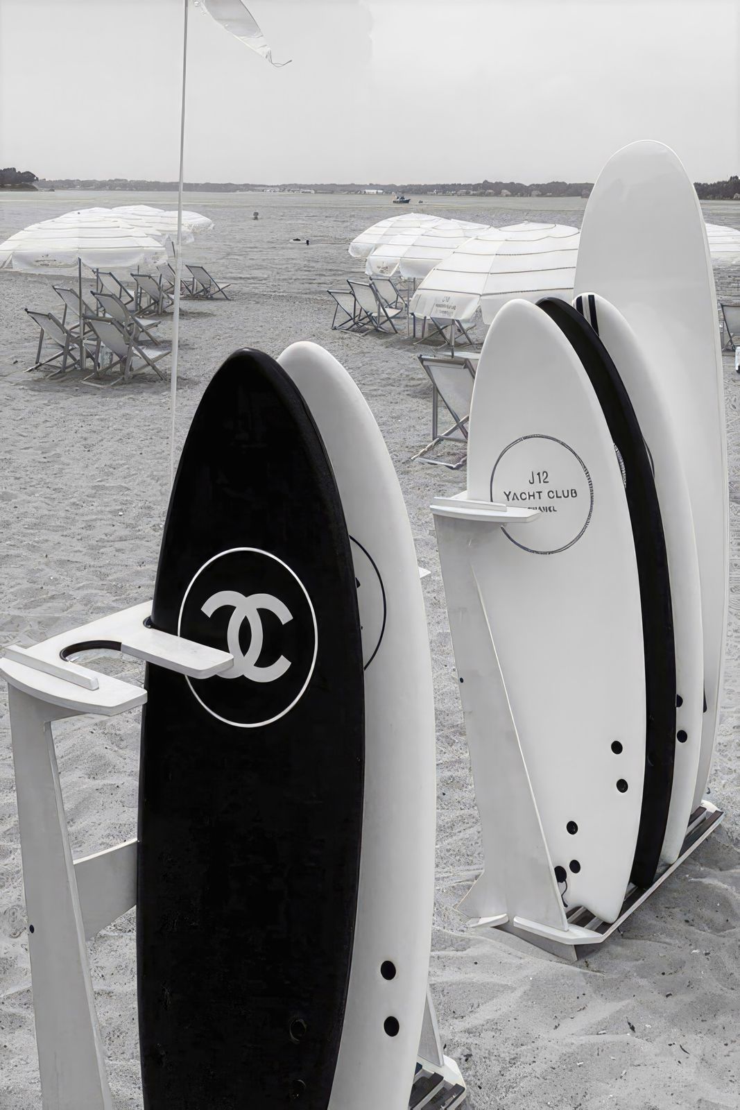 Poster - Planches de Surf Noir et Blanc