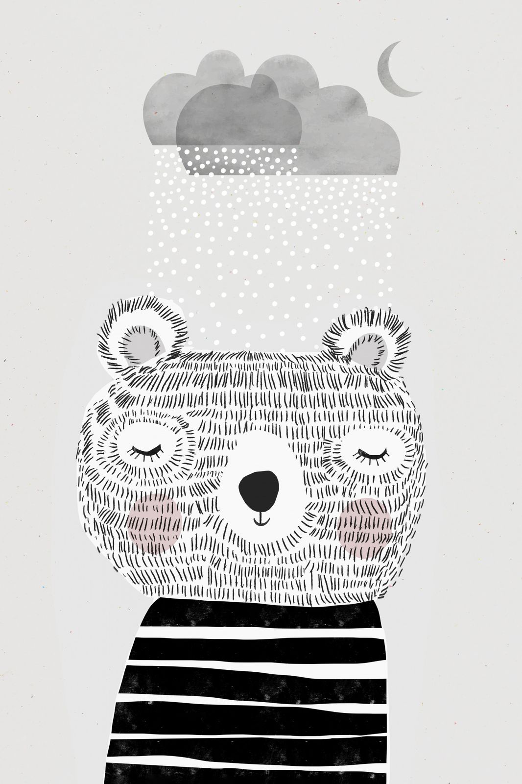 Affiche - Ours avec Nuage