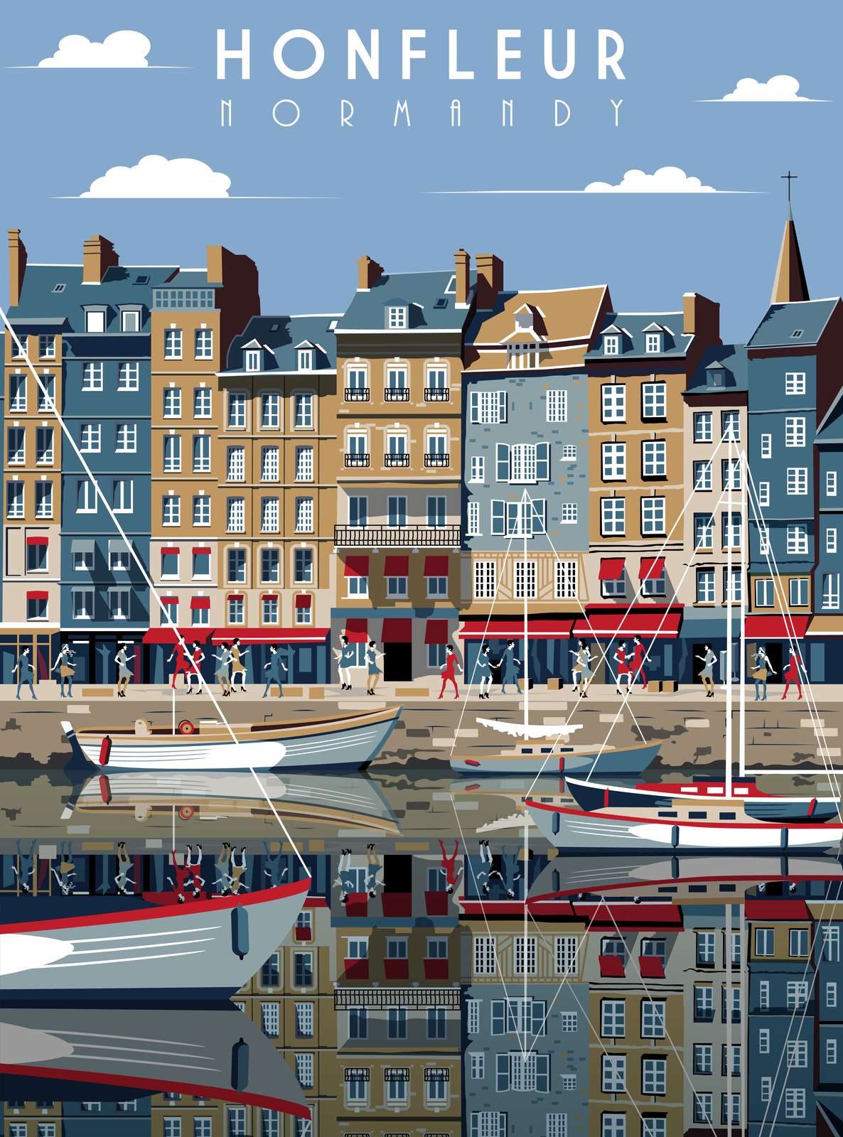 Poster Honfleur Normandie