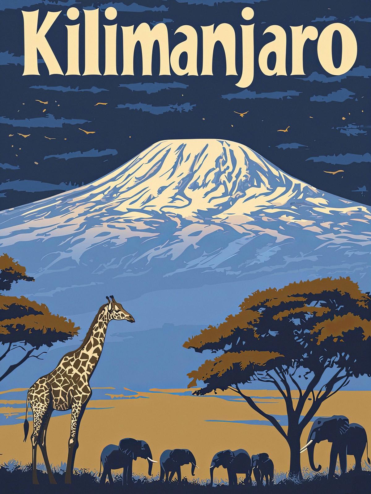 Affiche - Faune du Kilimanjaro