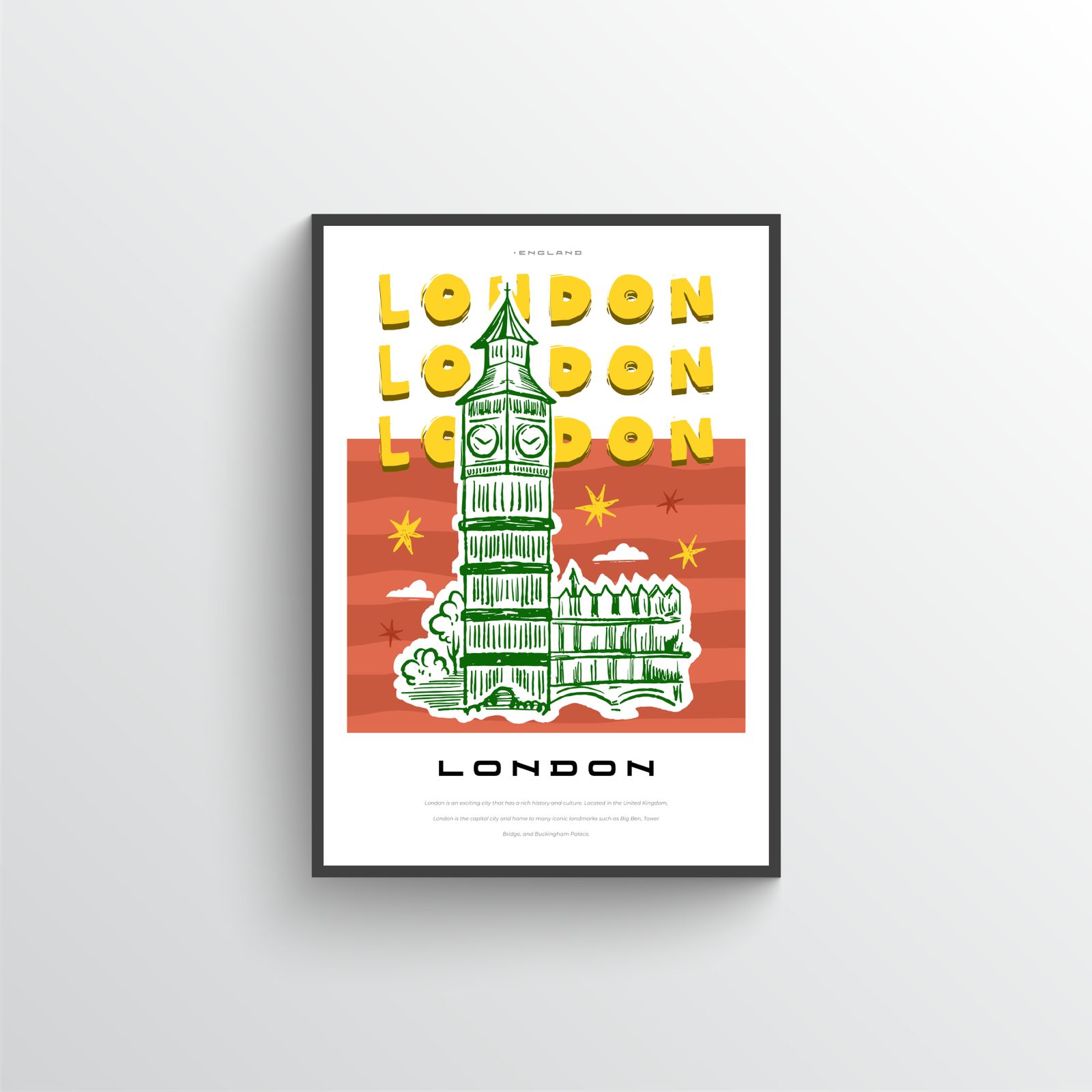 Affiche Ville de Londres