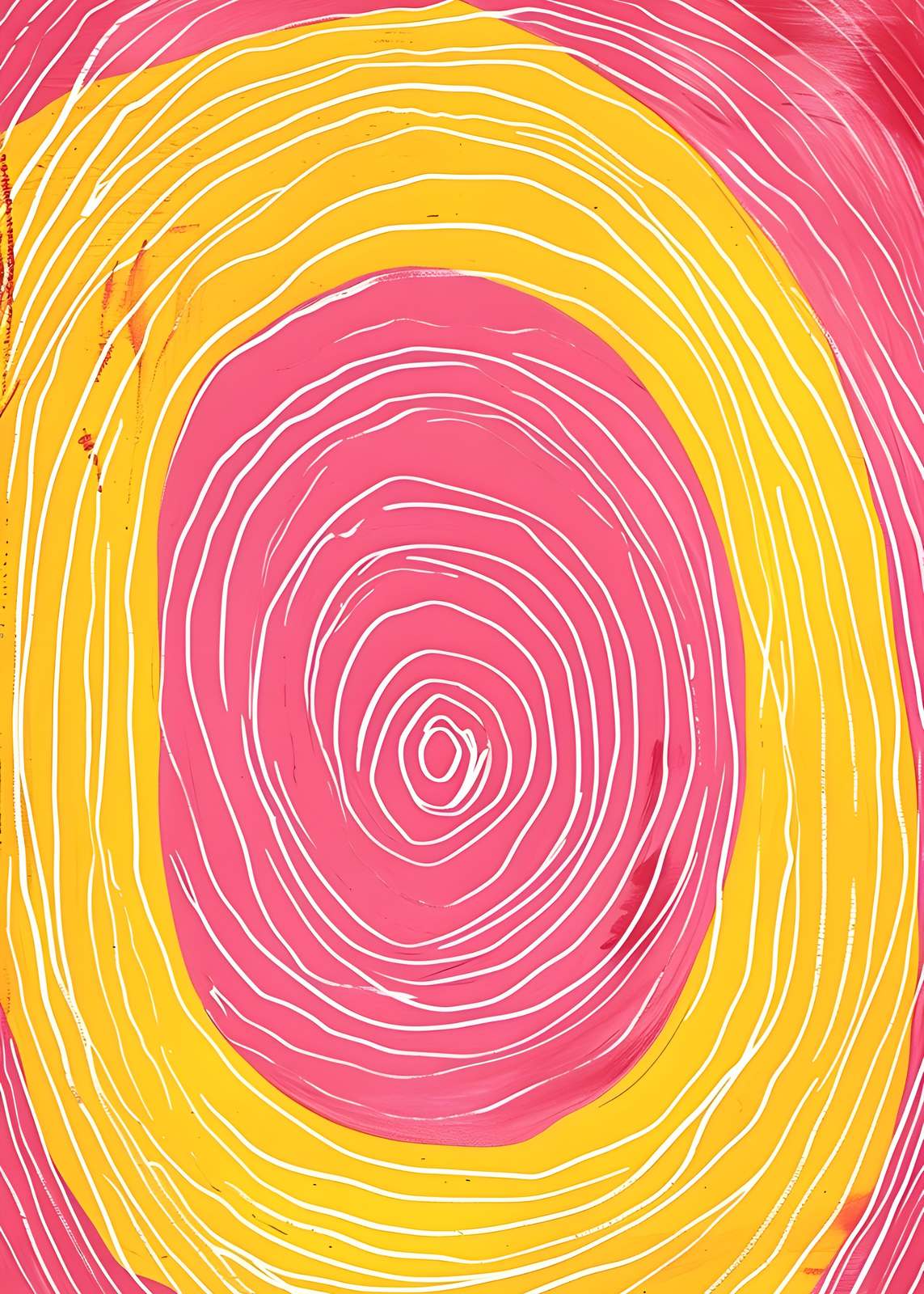 Affiche - Motif Ovale Vibrant