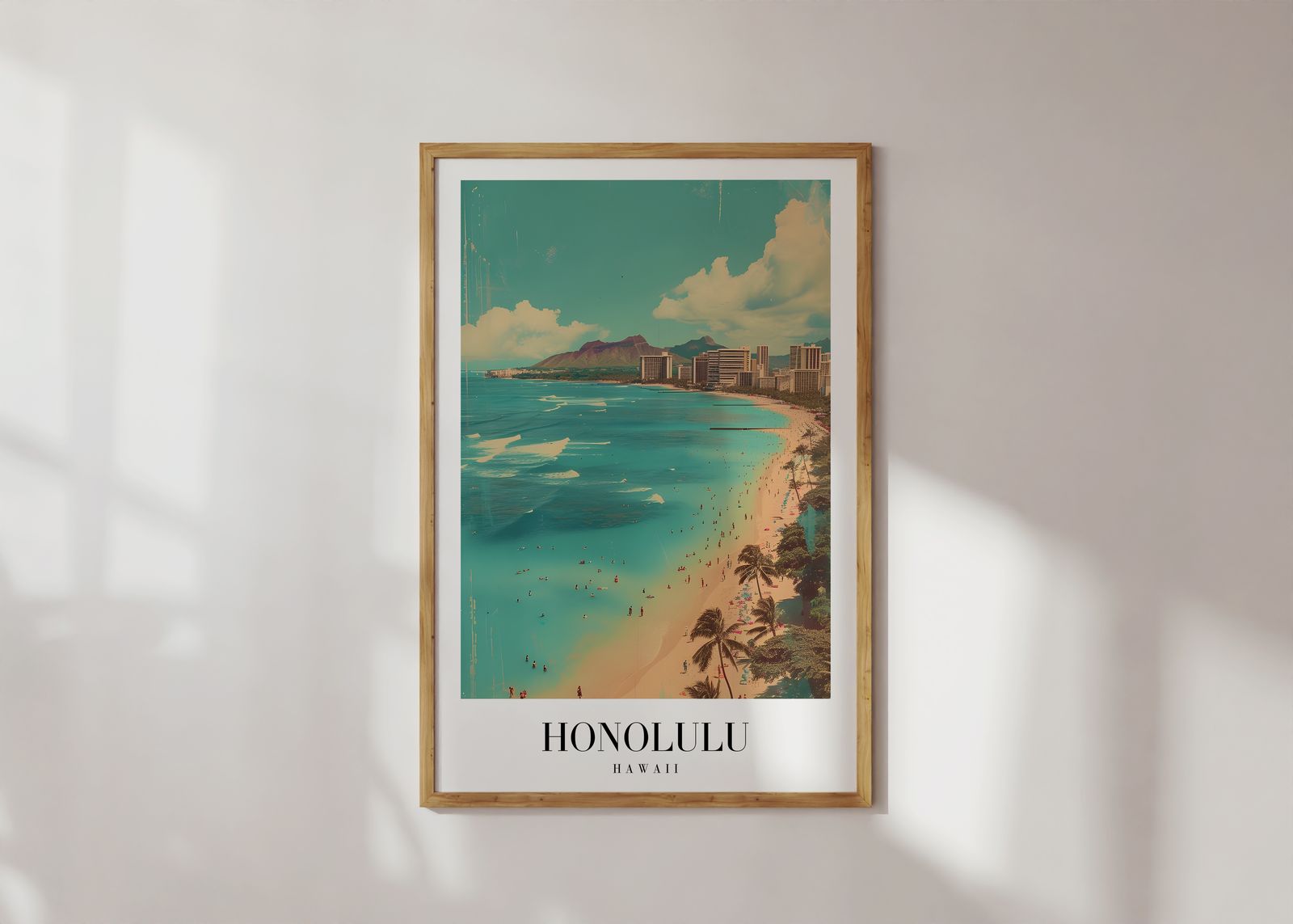 Poster - Plage de Honolulu