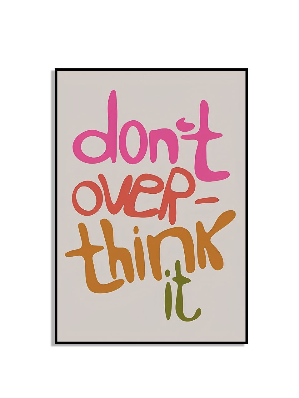 Poster Don't Overthink It