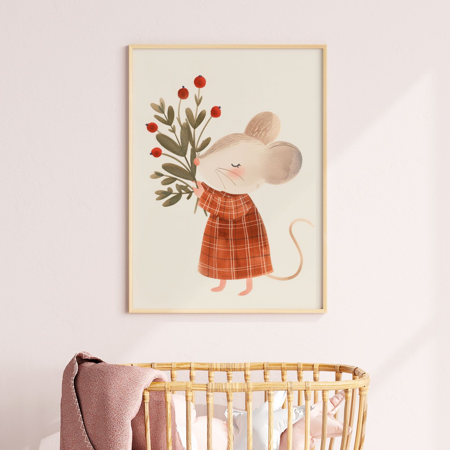 Affiche - Souris avec Baies