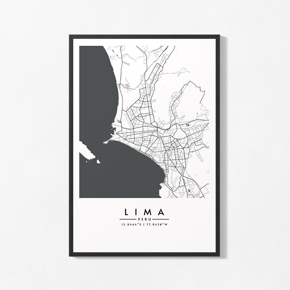 Poster - Carte de Lima