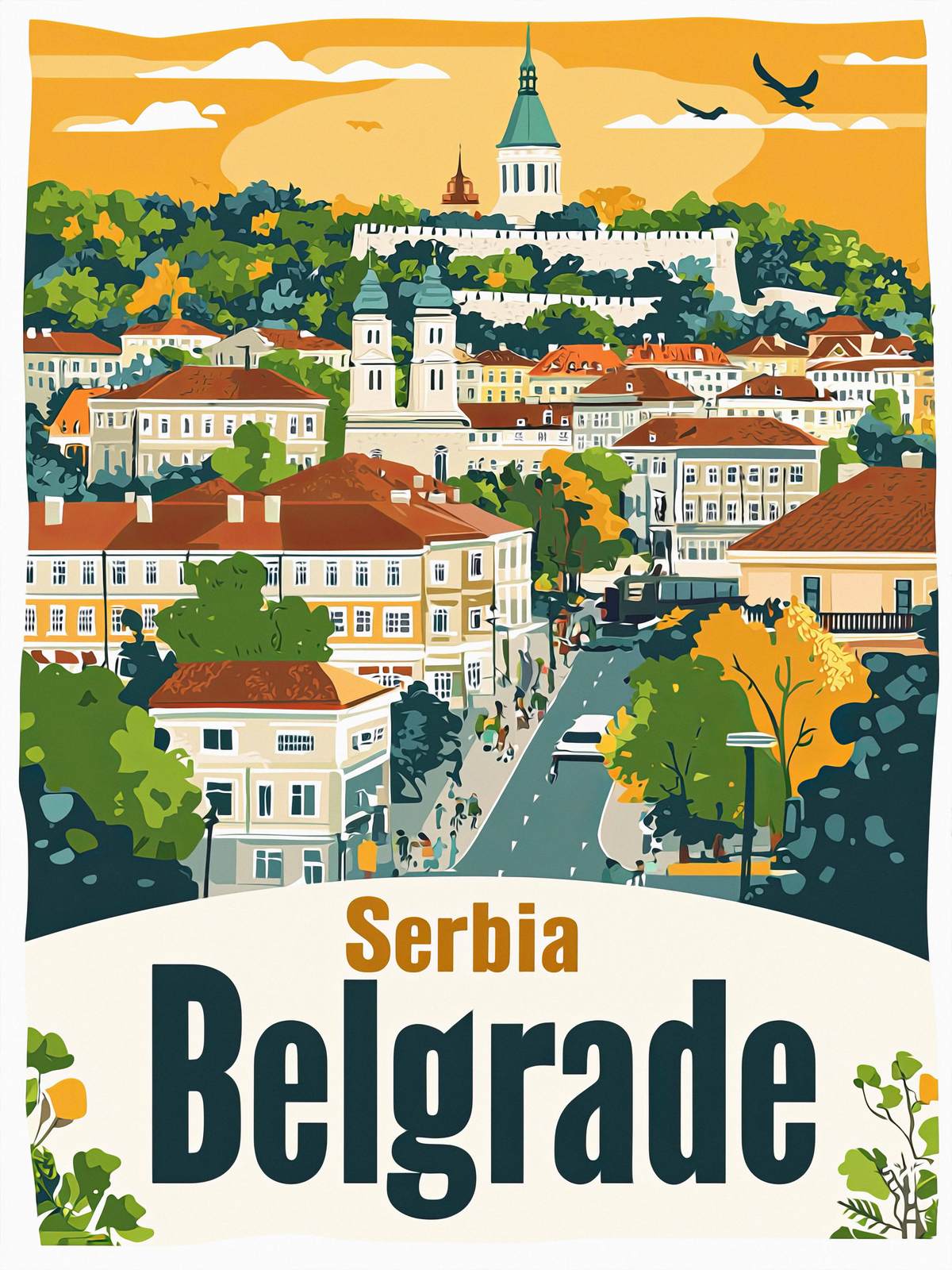 Affiche - Serbie Belgrade