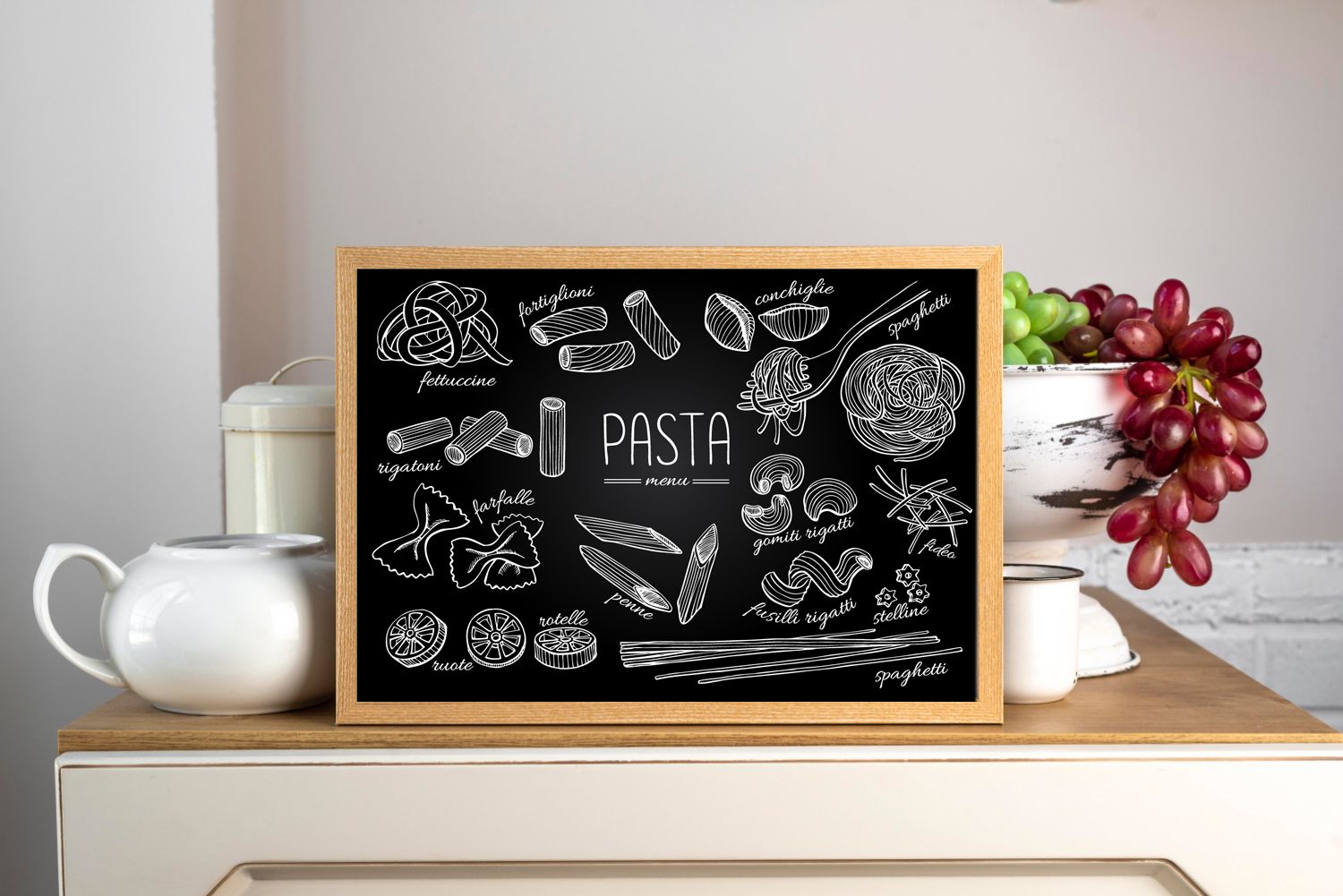 Affiche - Menu de Pâtes