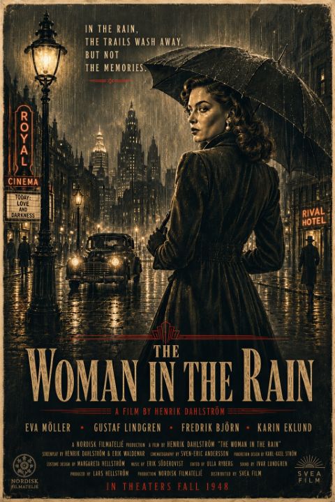 Affiche - La femme sous la pluie