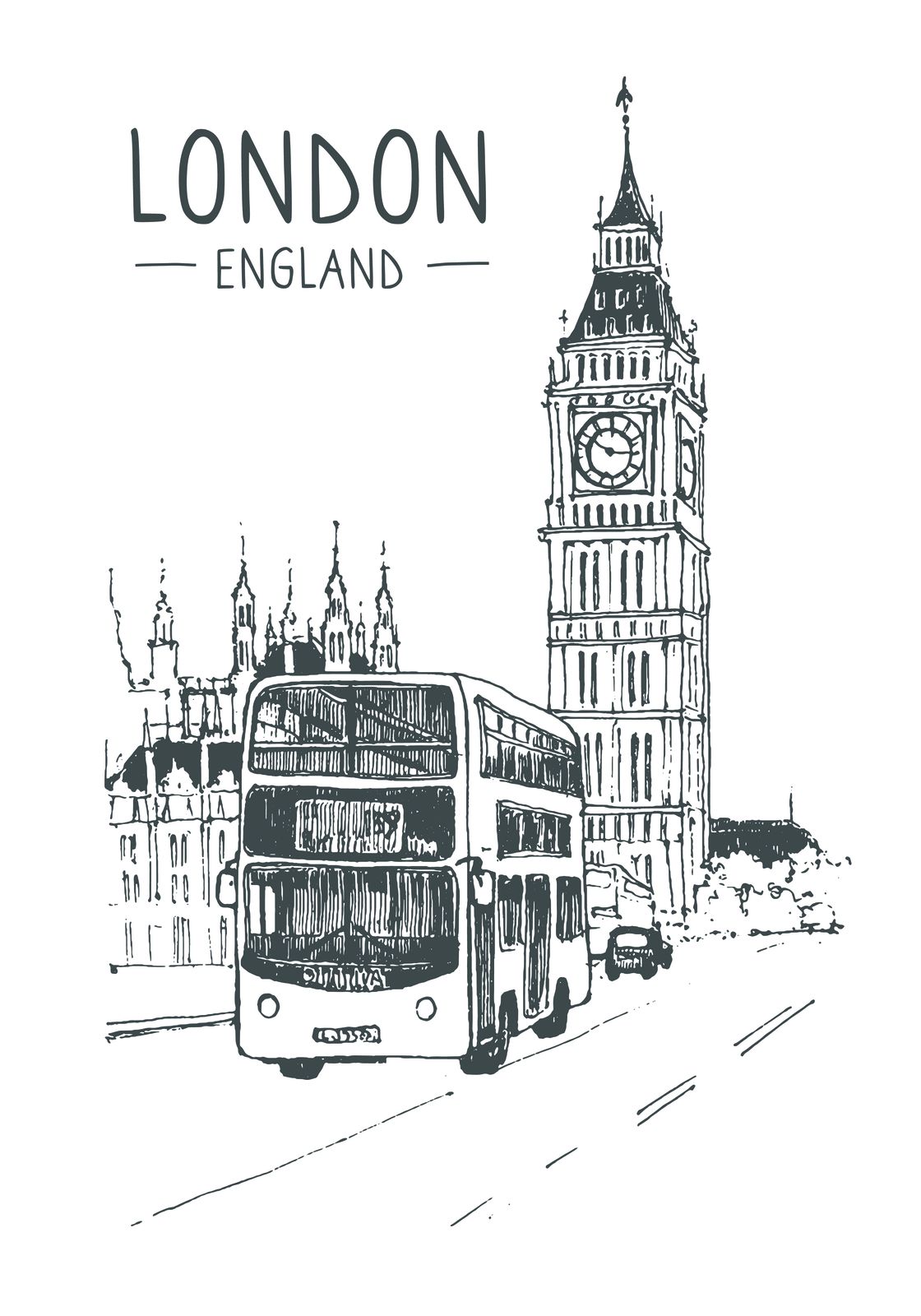 Affiche Londres - Unique
