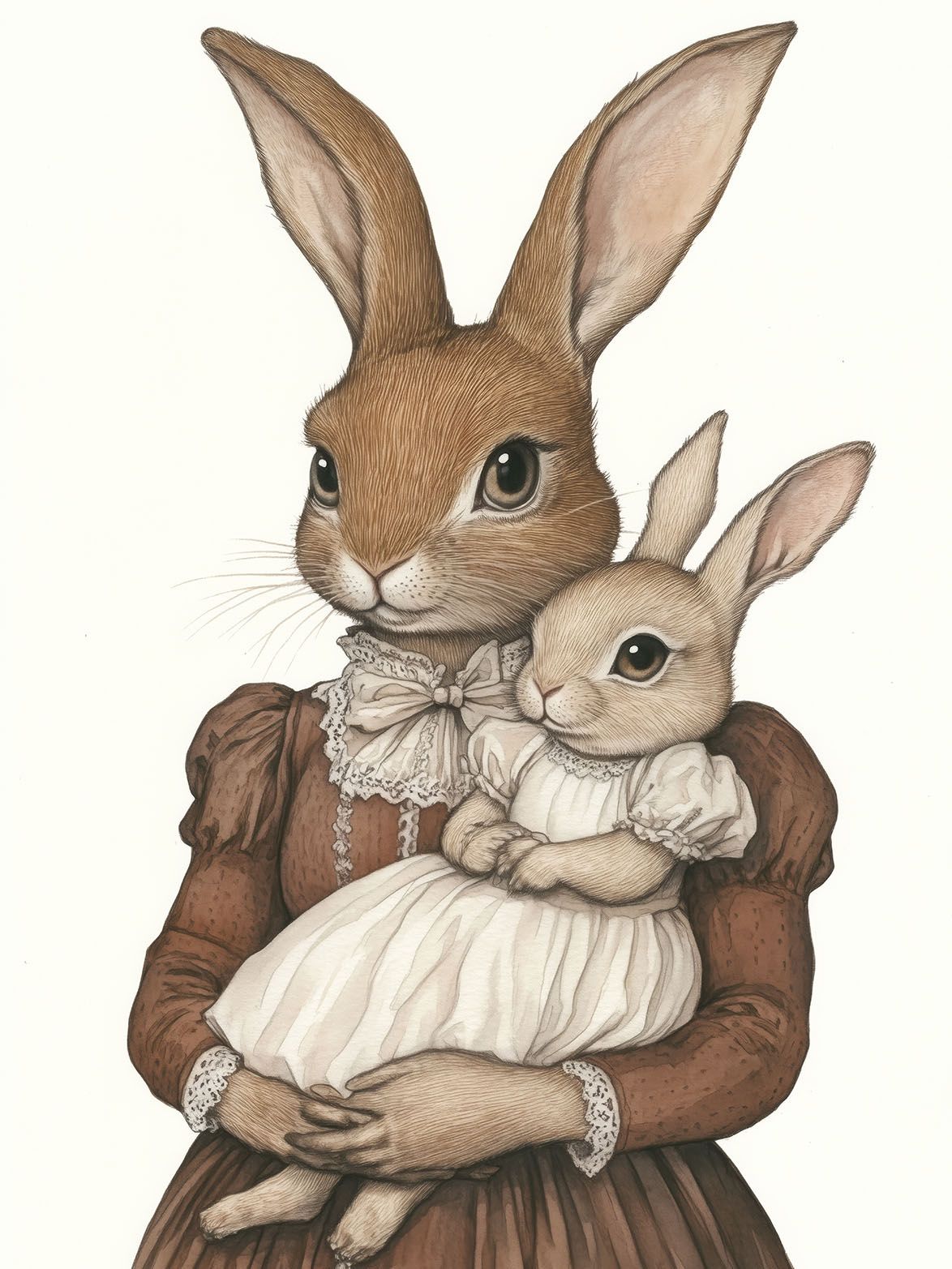 Affiche - Portrait de Famille Lapin