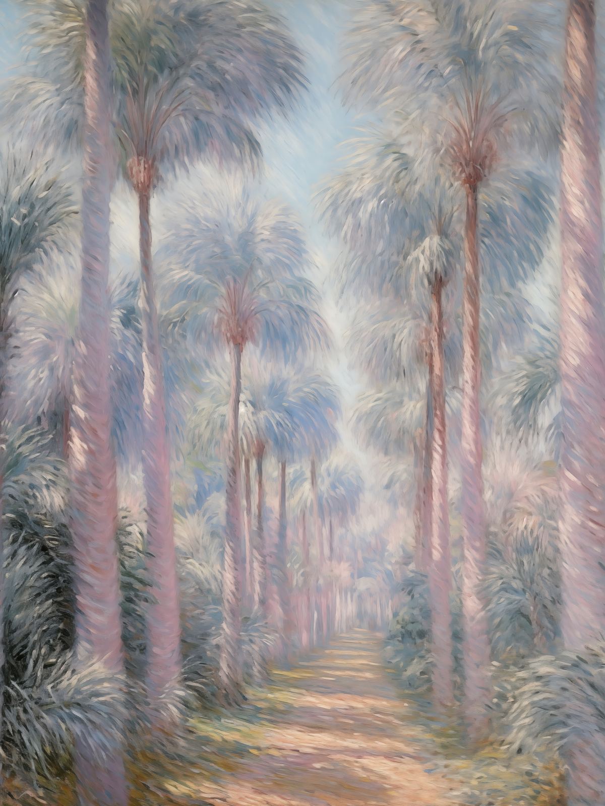 Affiche - Chemin des palmiers