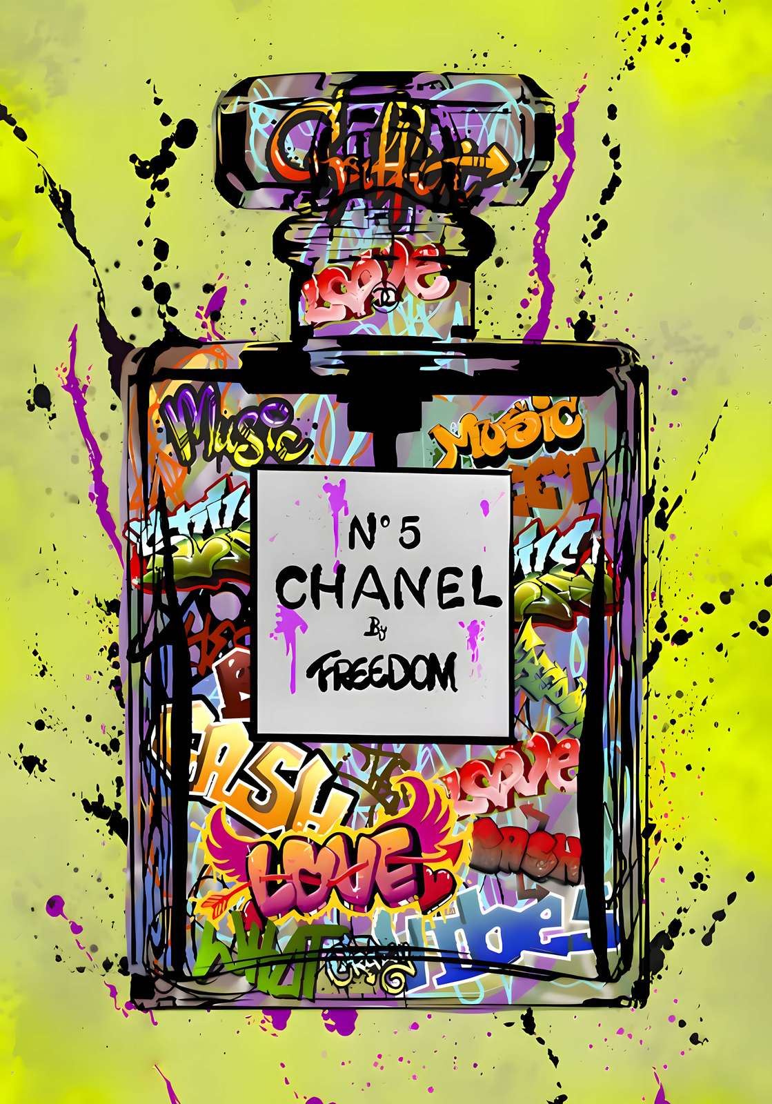 Affiche - Chanel Graffiti