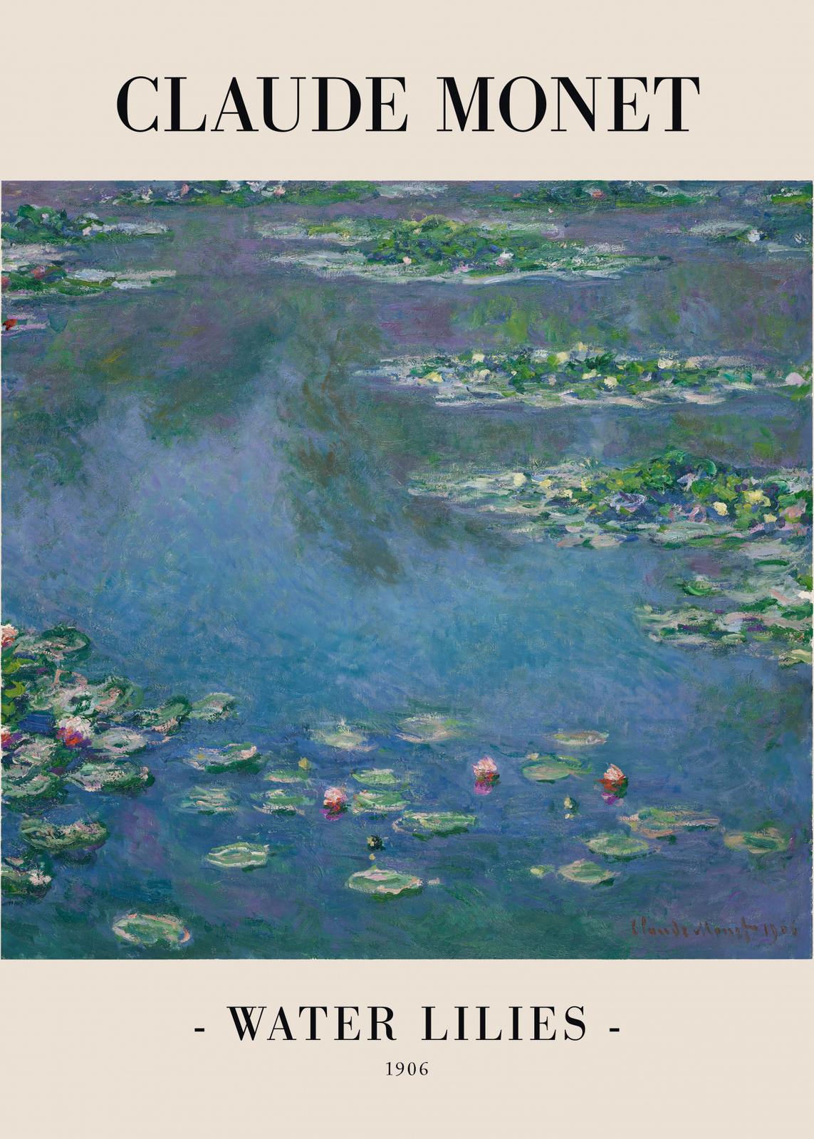 Affiche - Nymphéas de Claude Monet