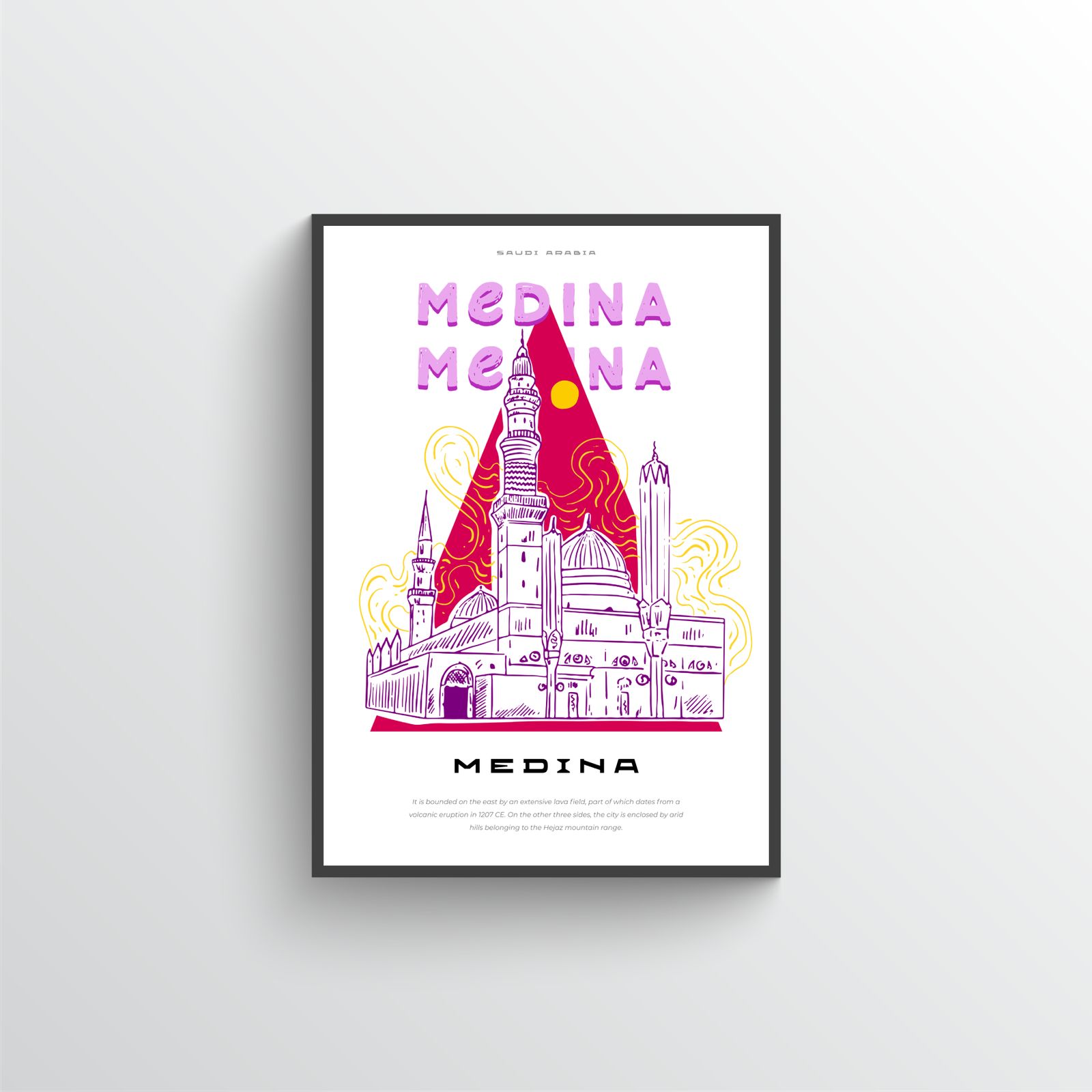 Poster Illustration de Medina