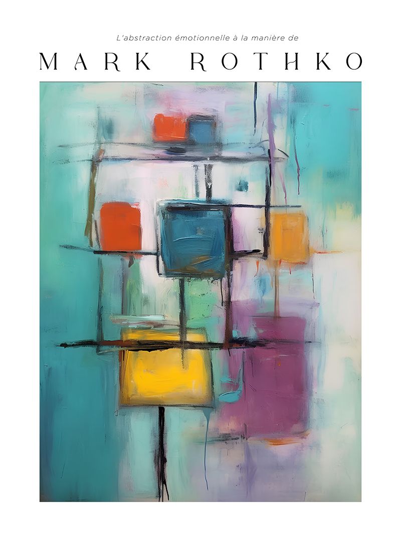 Affiche - Abstraction Inspirée de Rothko