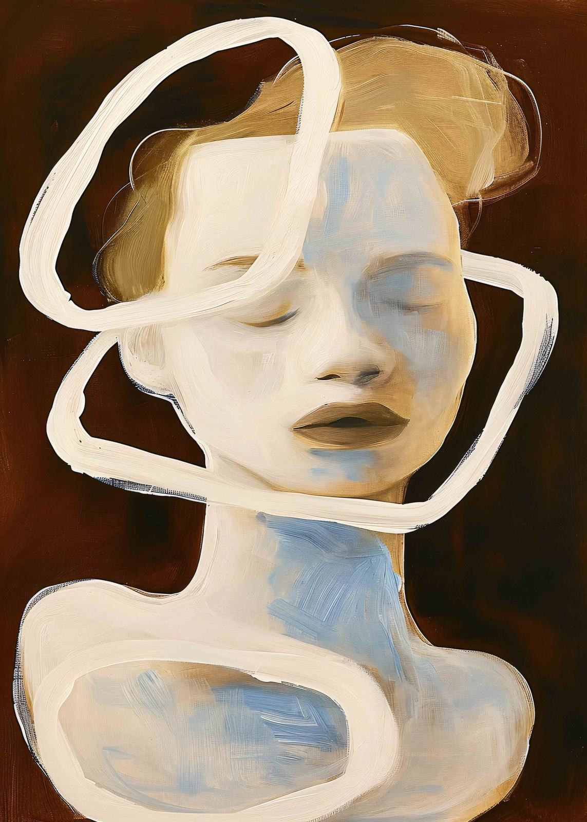 Affiche - Visage abstrait