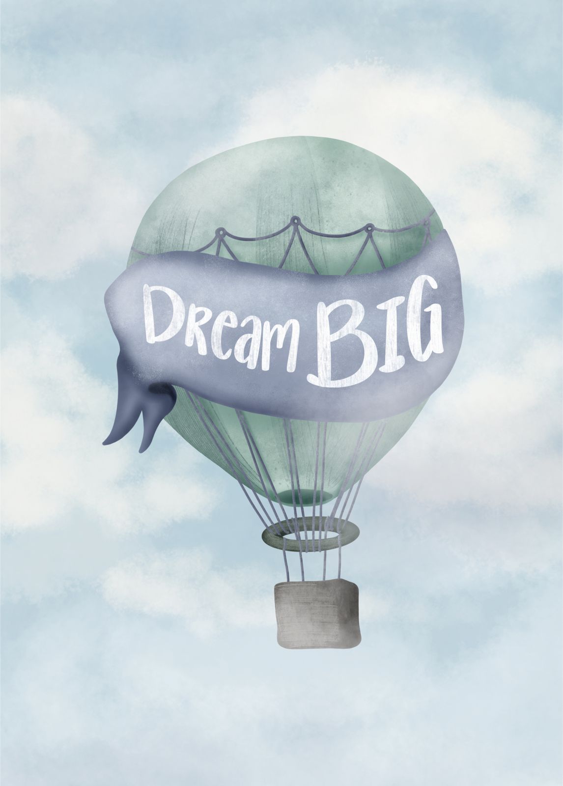 Affiche - Montgolfière Dream Big