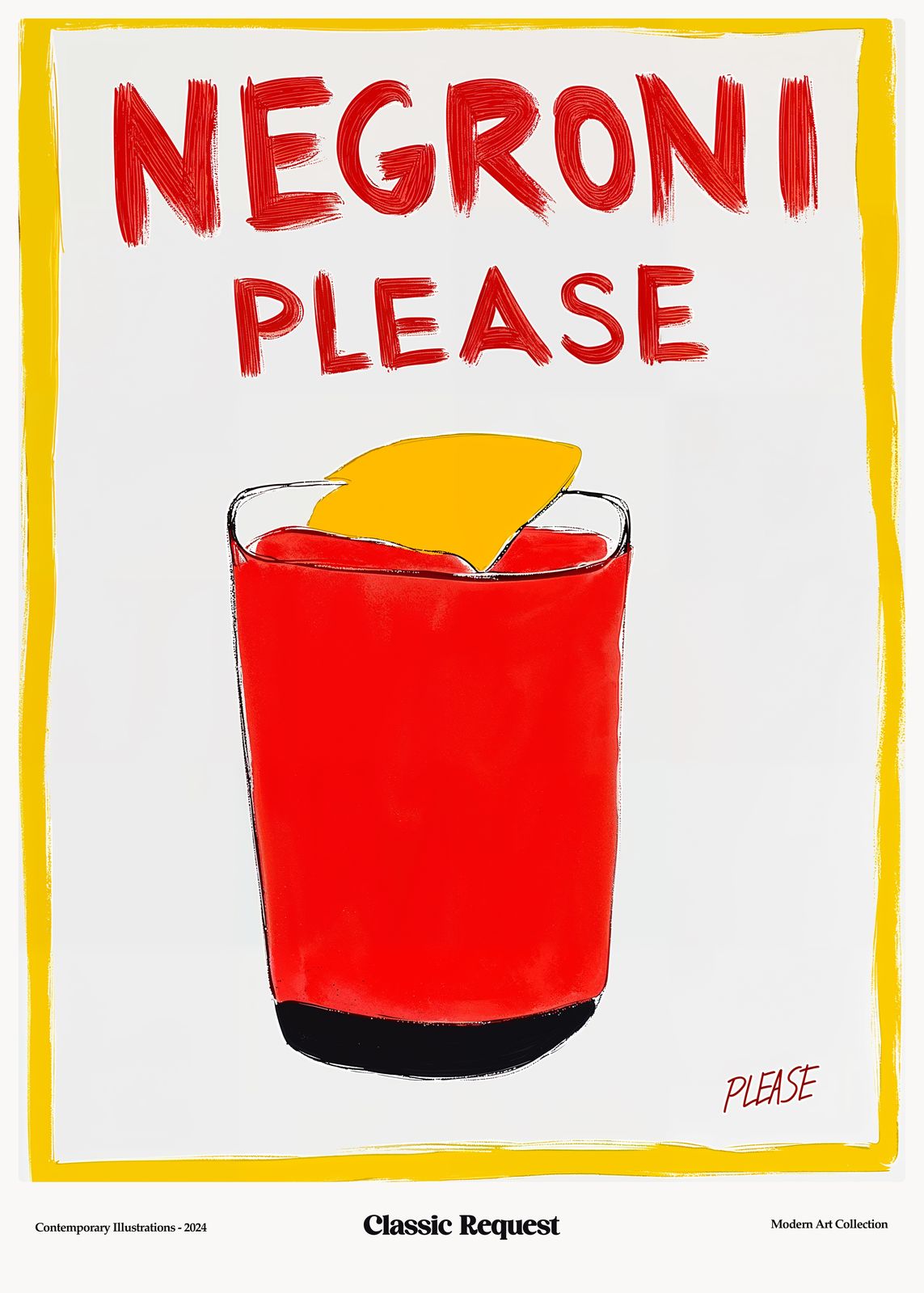 Affiche - Negroni Please