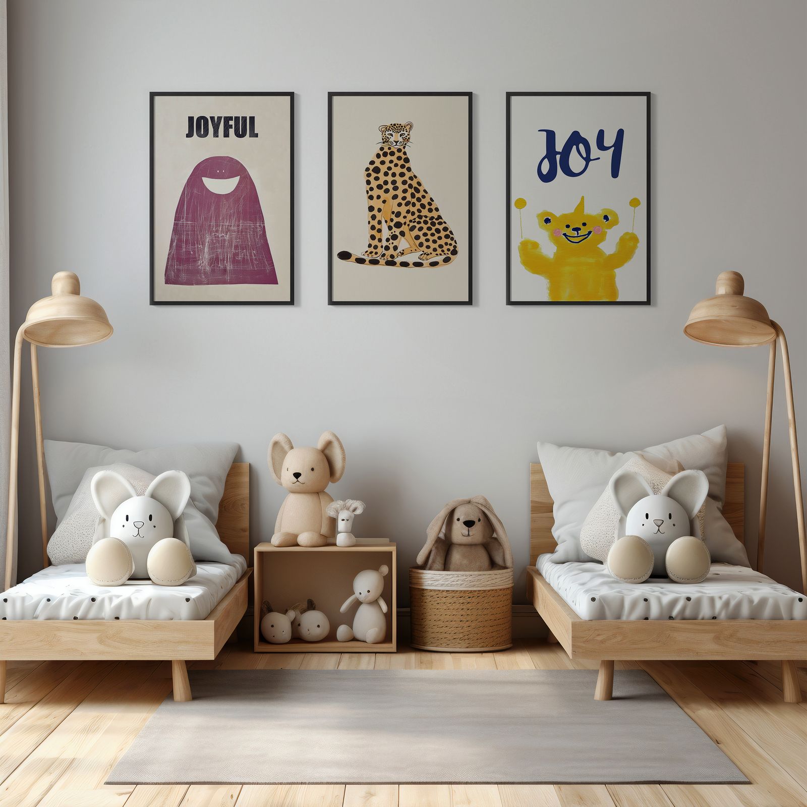 Affiche - Animaux Joyeux / Ensemble de 3