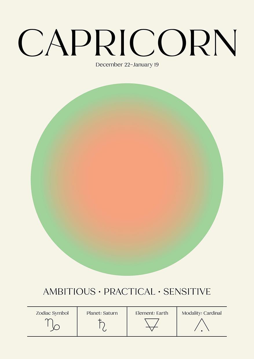 Affiche - Design Capricorne