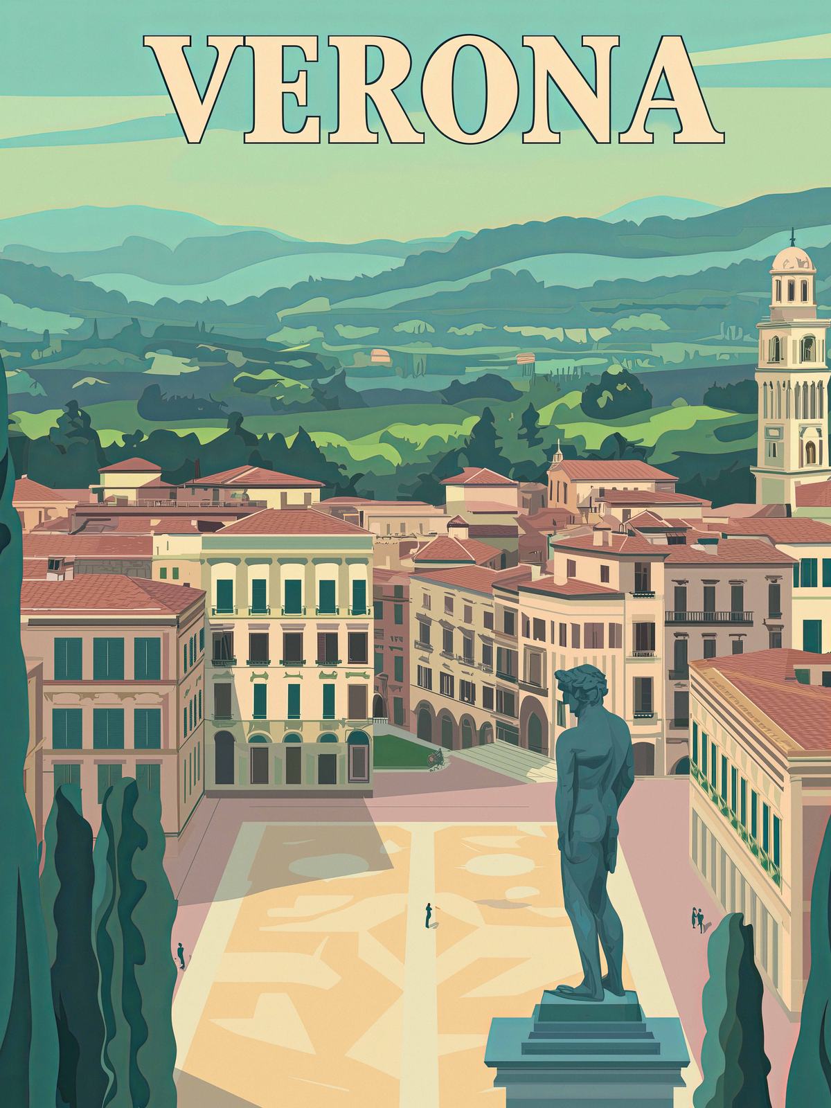 Affiche - Paysage urbain de Vérone