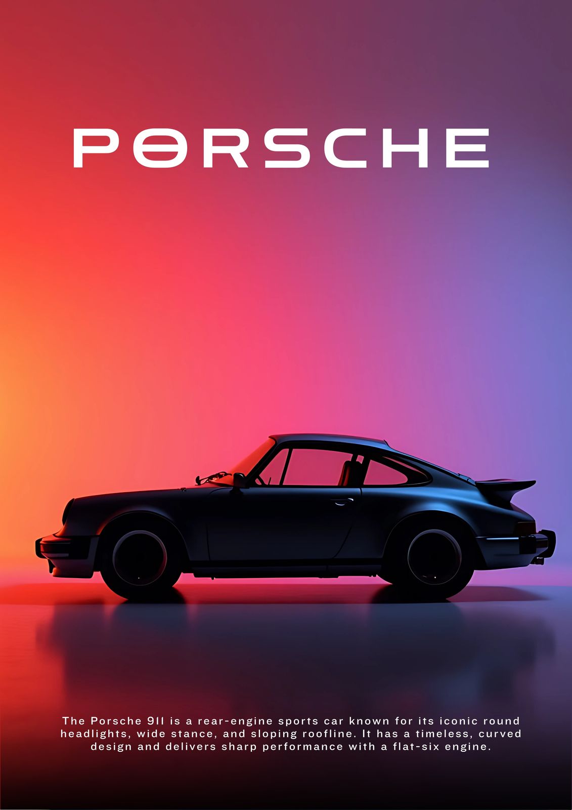 Affiche - Voiture Porsche 911