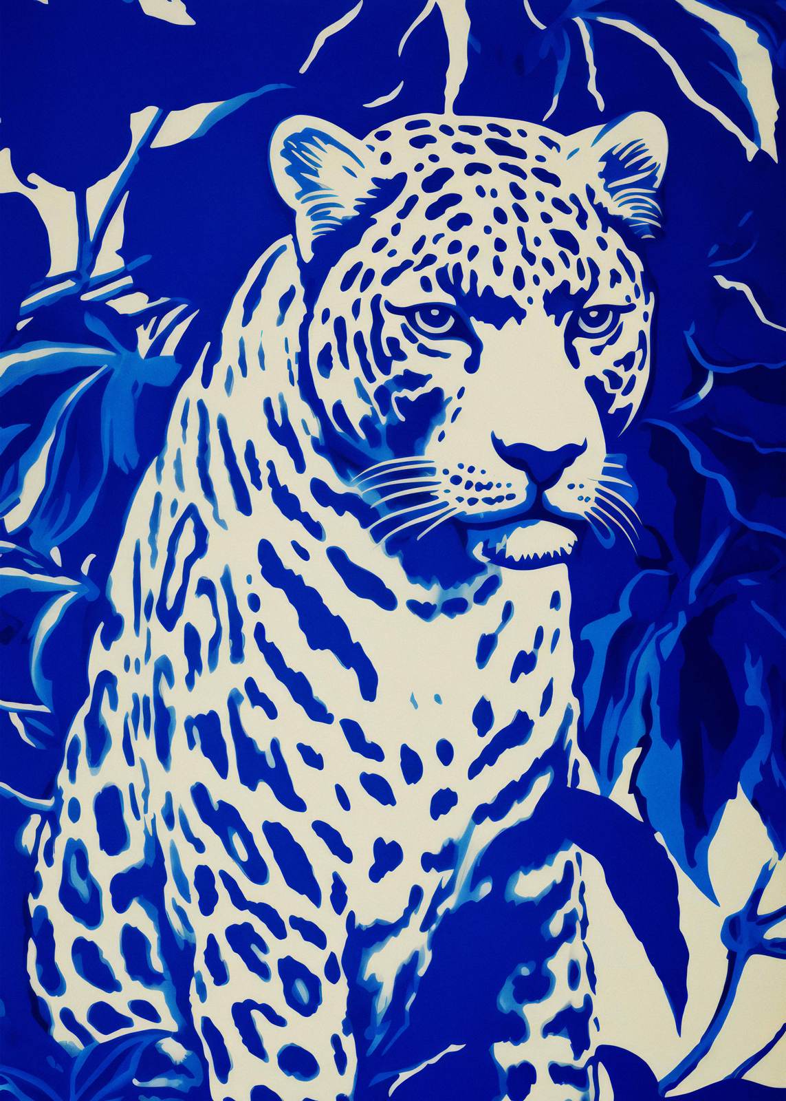 Affiche - Léopard Bleu
