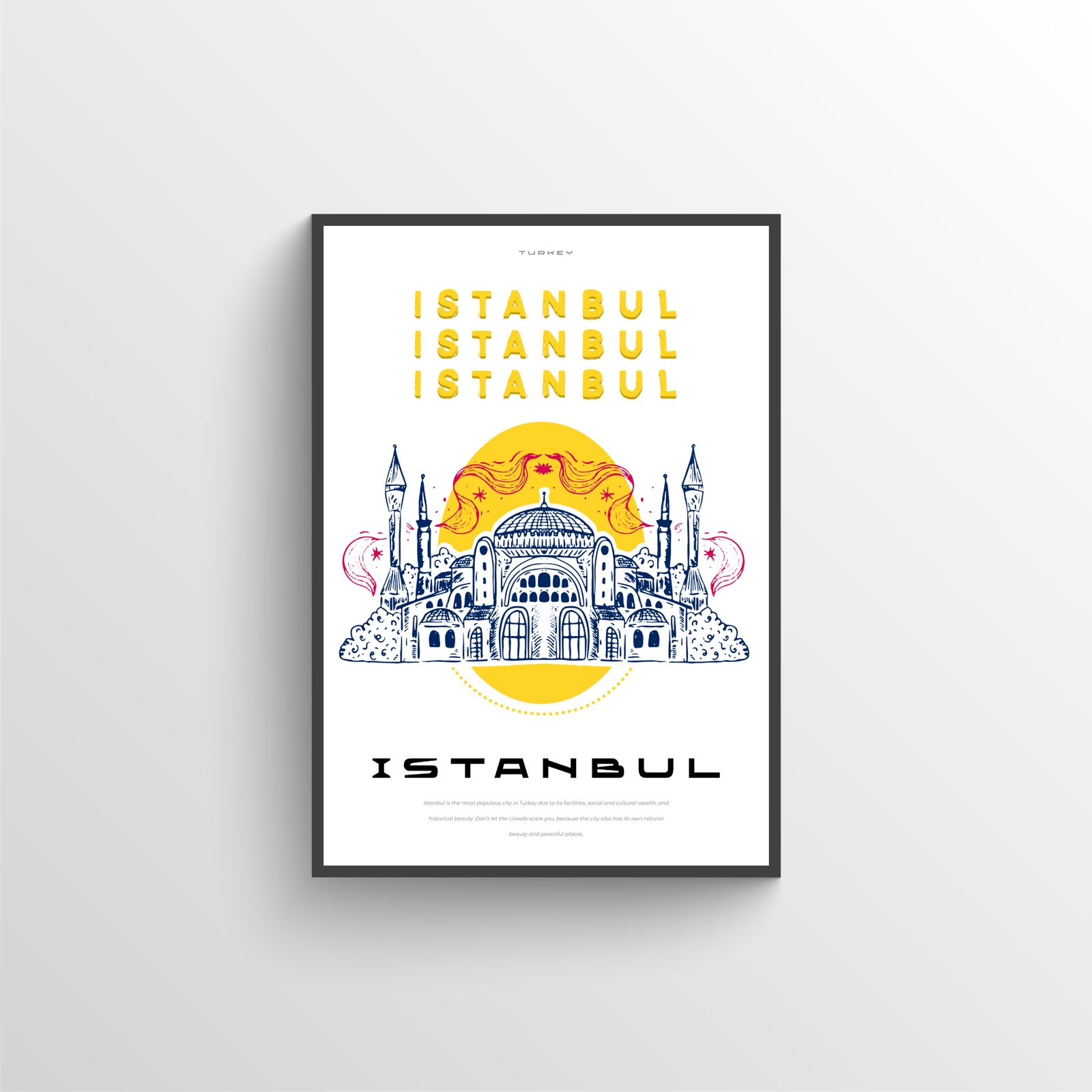 Affiche Paysage de Ville d'Istanbul