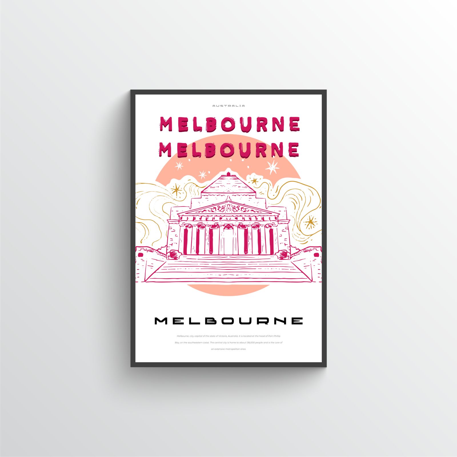 Affiche Attraction Touristique de Melbourne