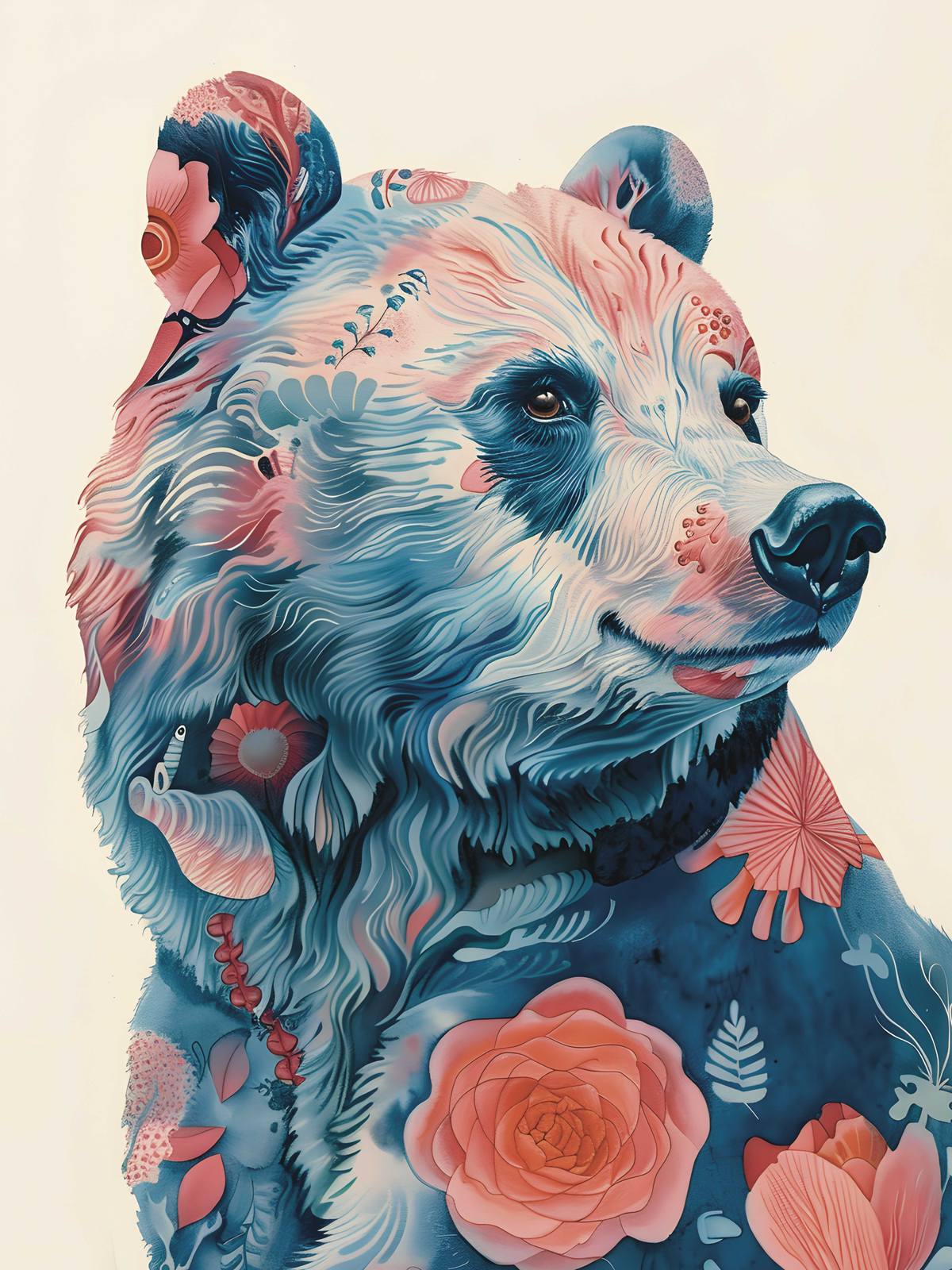 Affiche - Design Ours Artistique