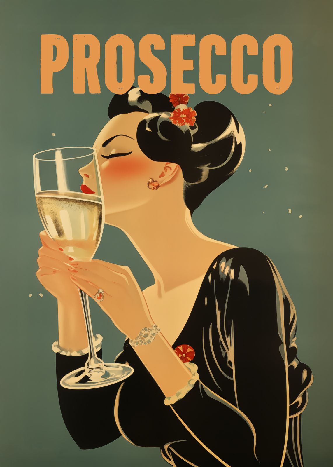 Affiche - Prosecco Art Deco