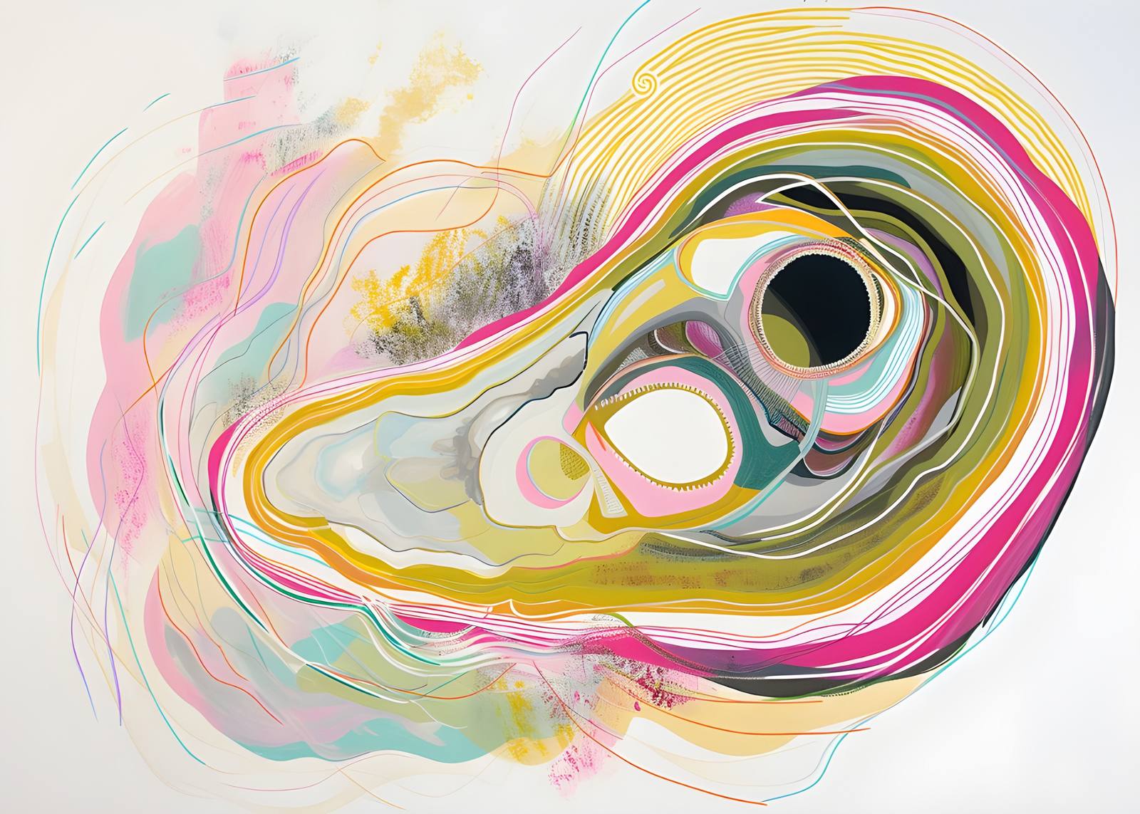 Poster - Art Tourbillon Abstrait