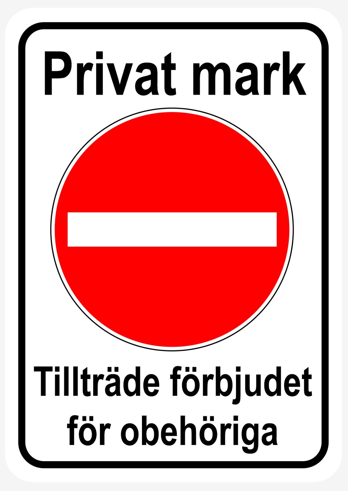 Sticker - Propriété privée Accès interdit