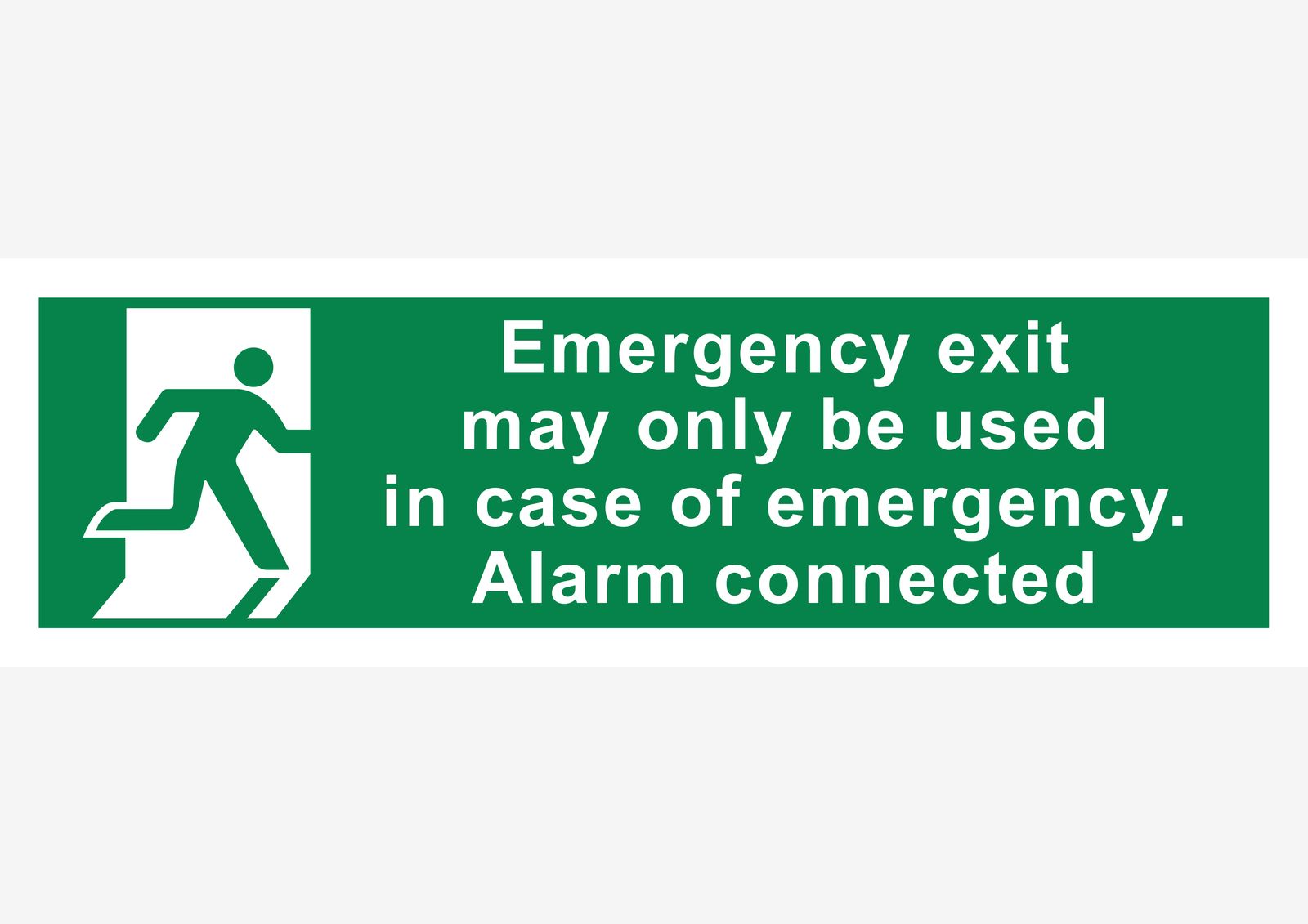 Autocollant - Sortie de Secours Alarme Connectée