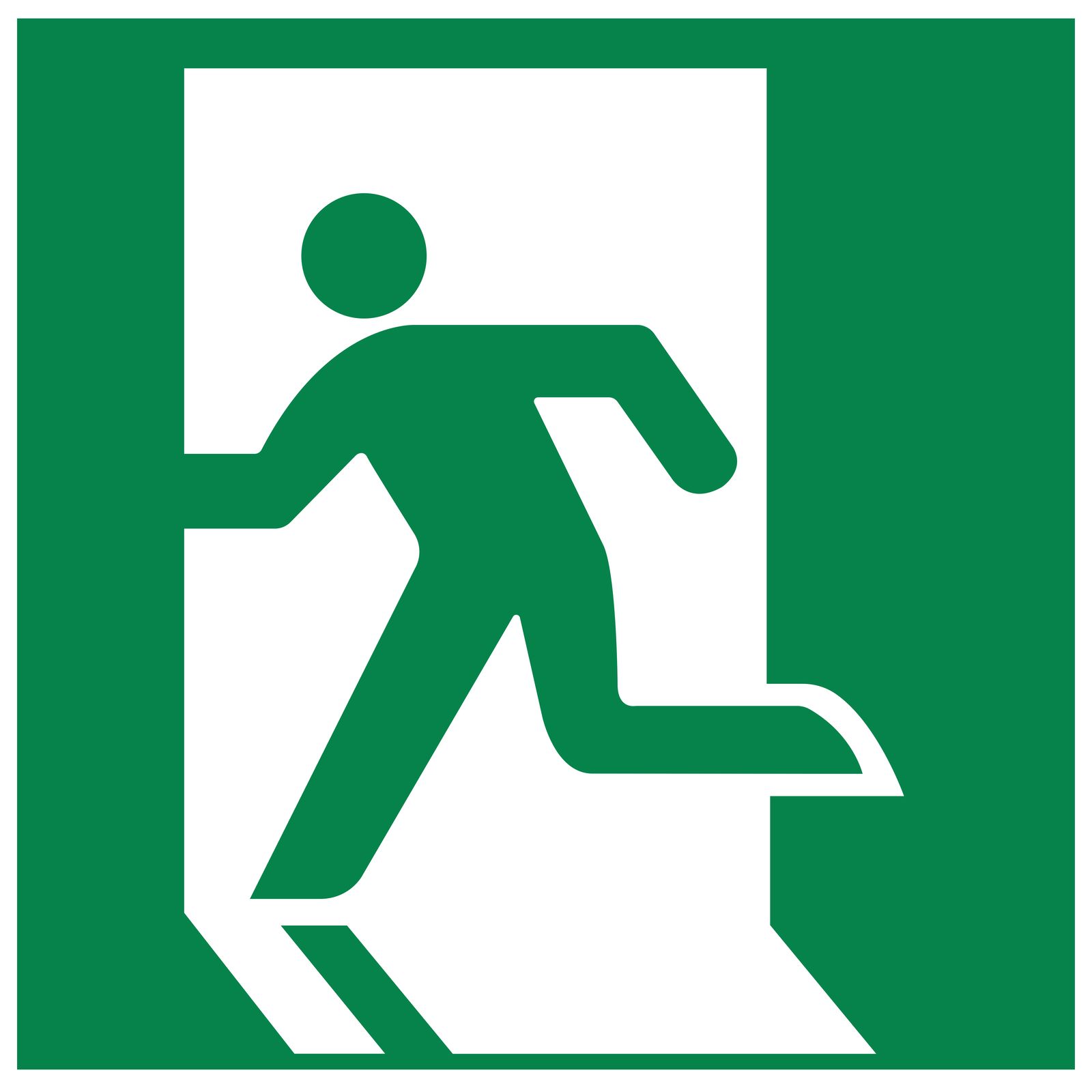 Autocollant - Panneau de sortie de secours