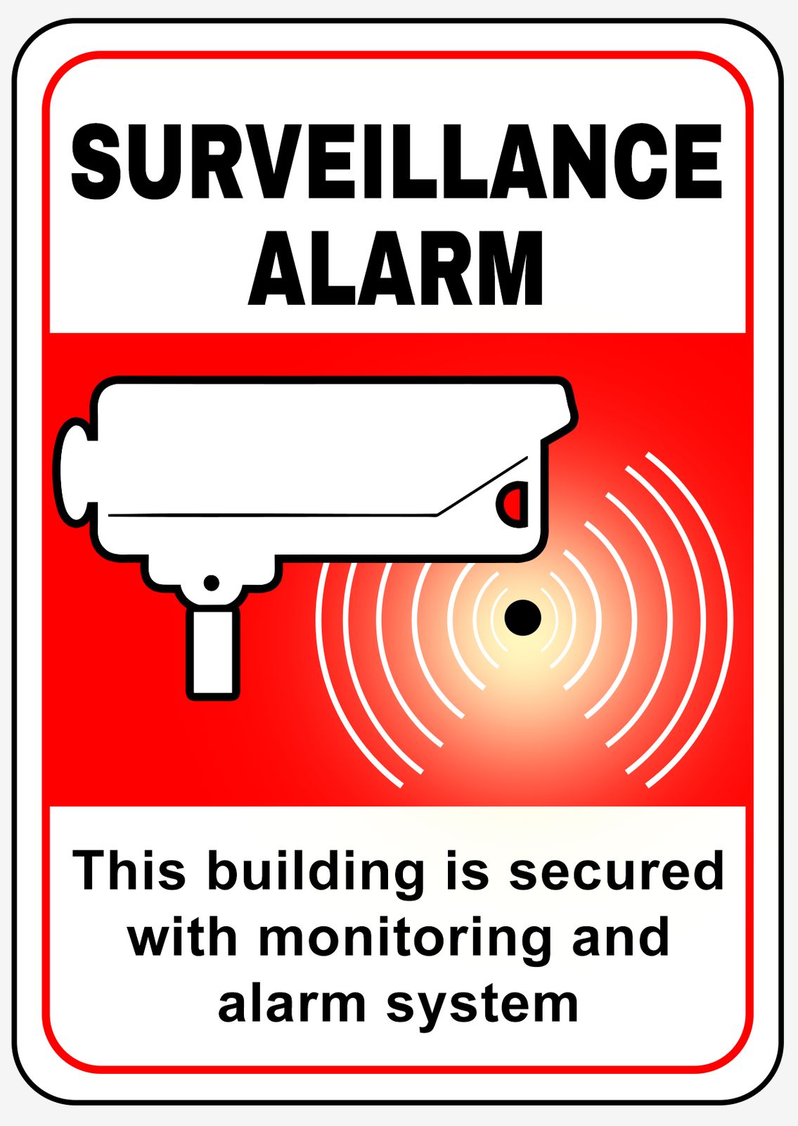 Sticker - Alarme de Surveillance