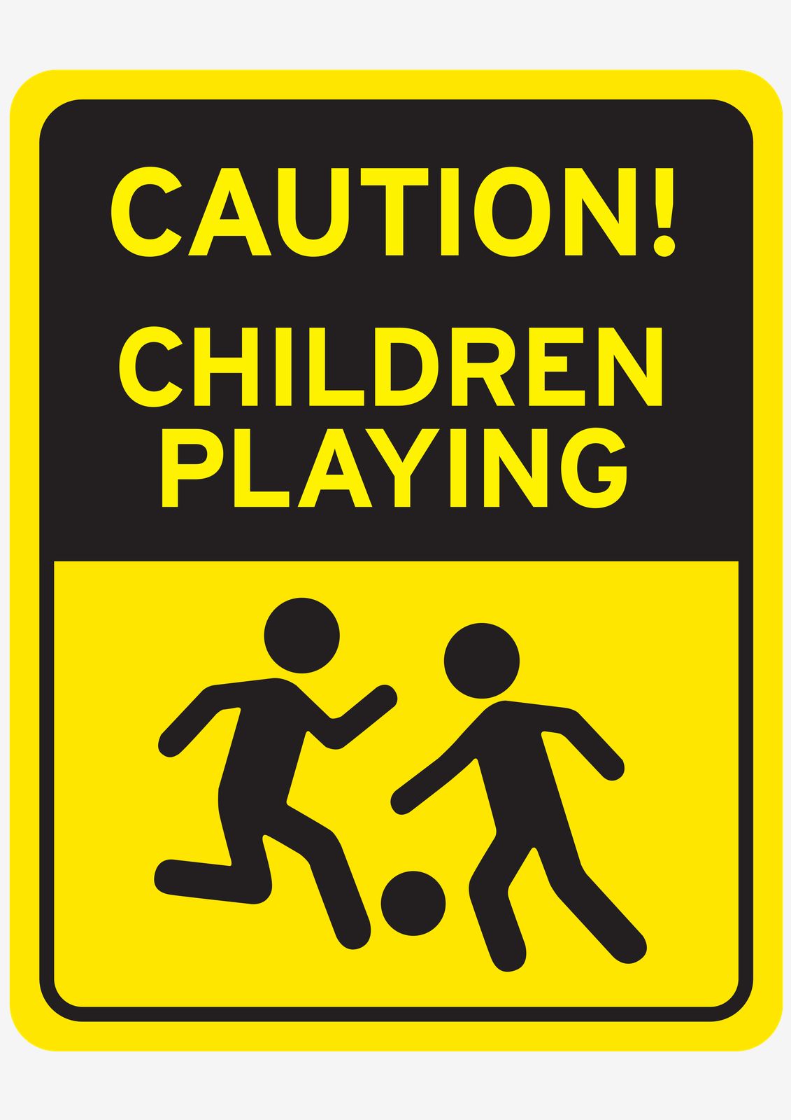 Sticker - Caution! Children Playing