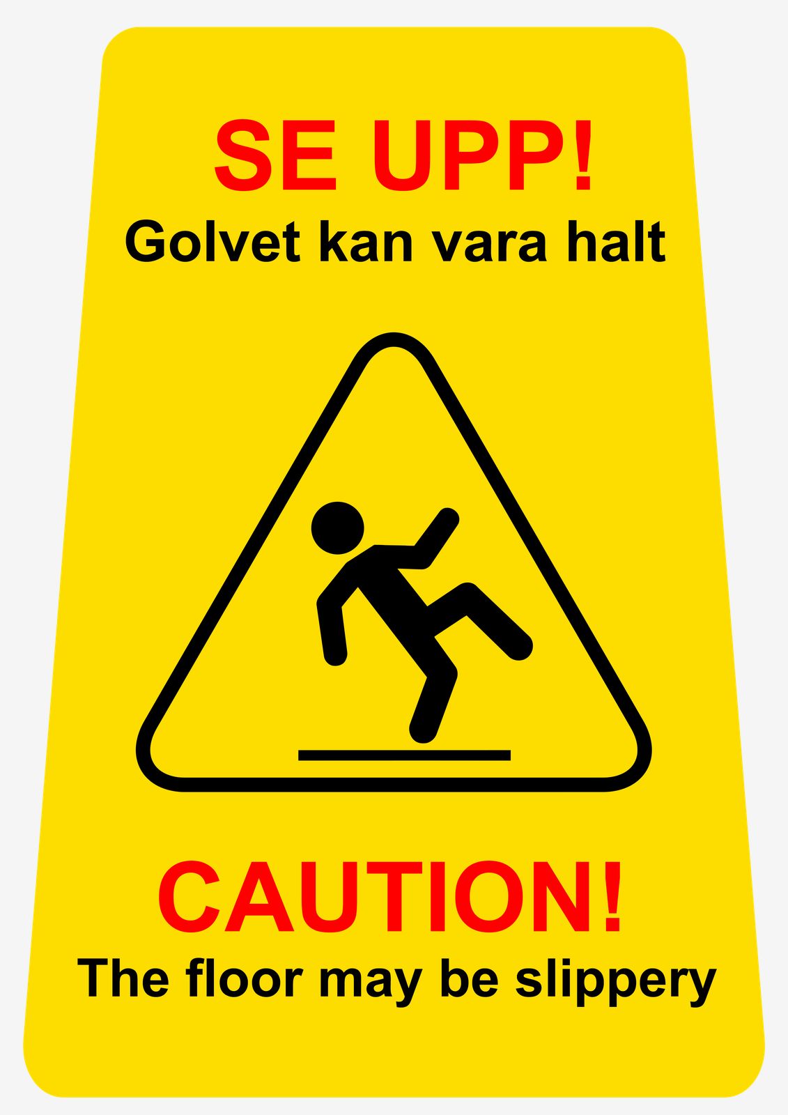 Autocollant - Attention ! Le sol peut être glissant
