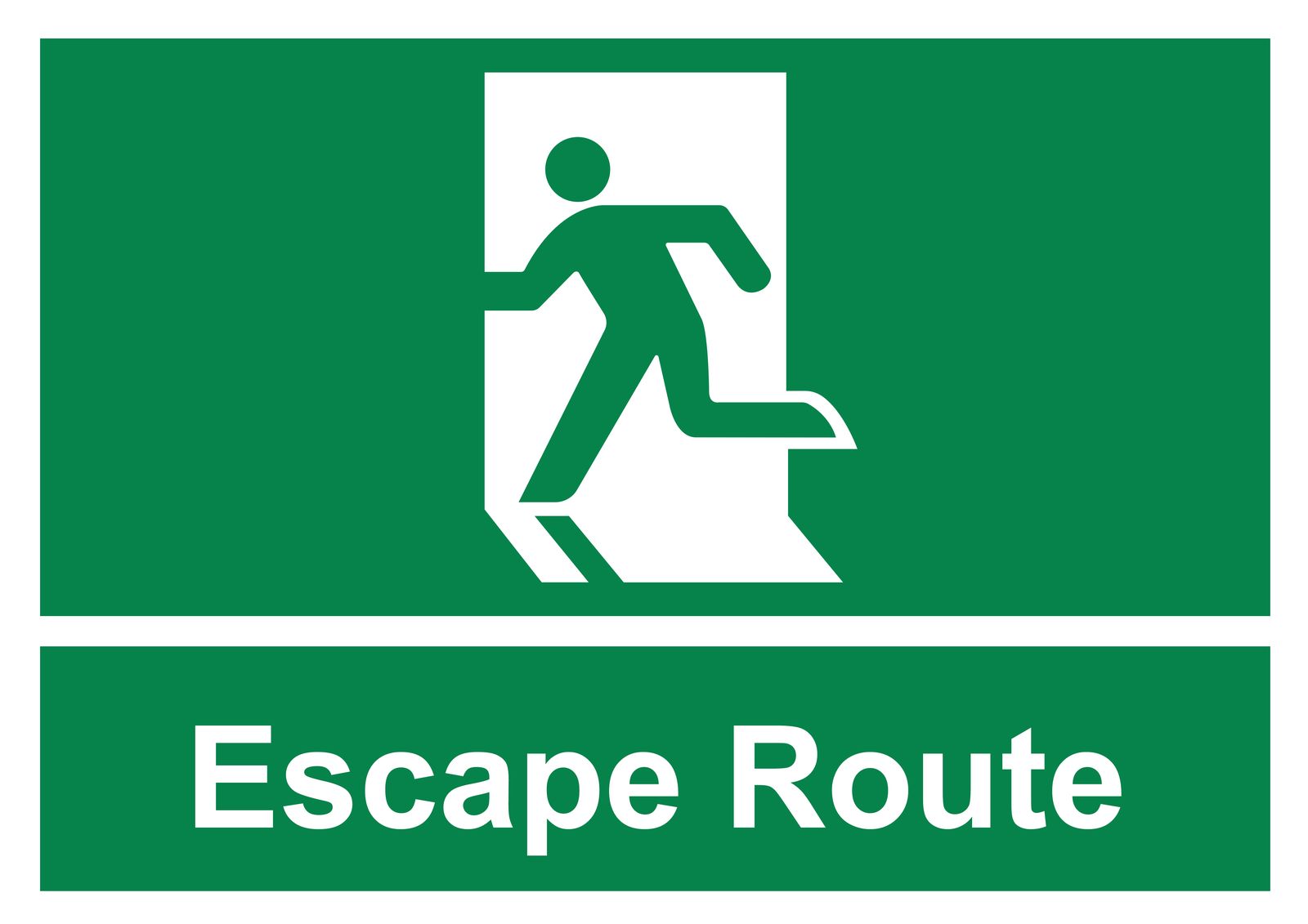 Sticker - Route de secours