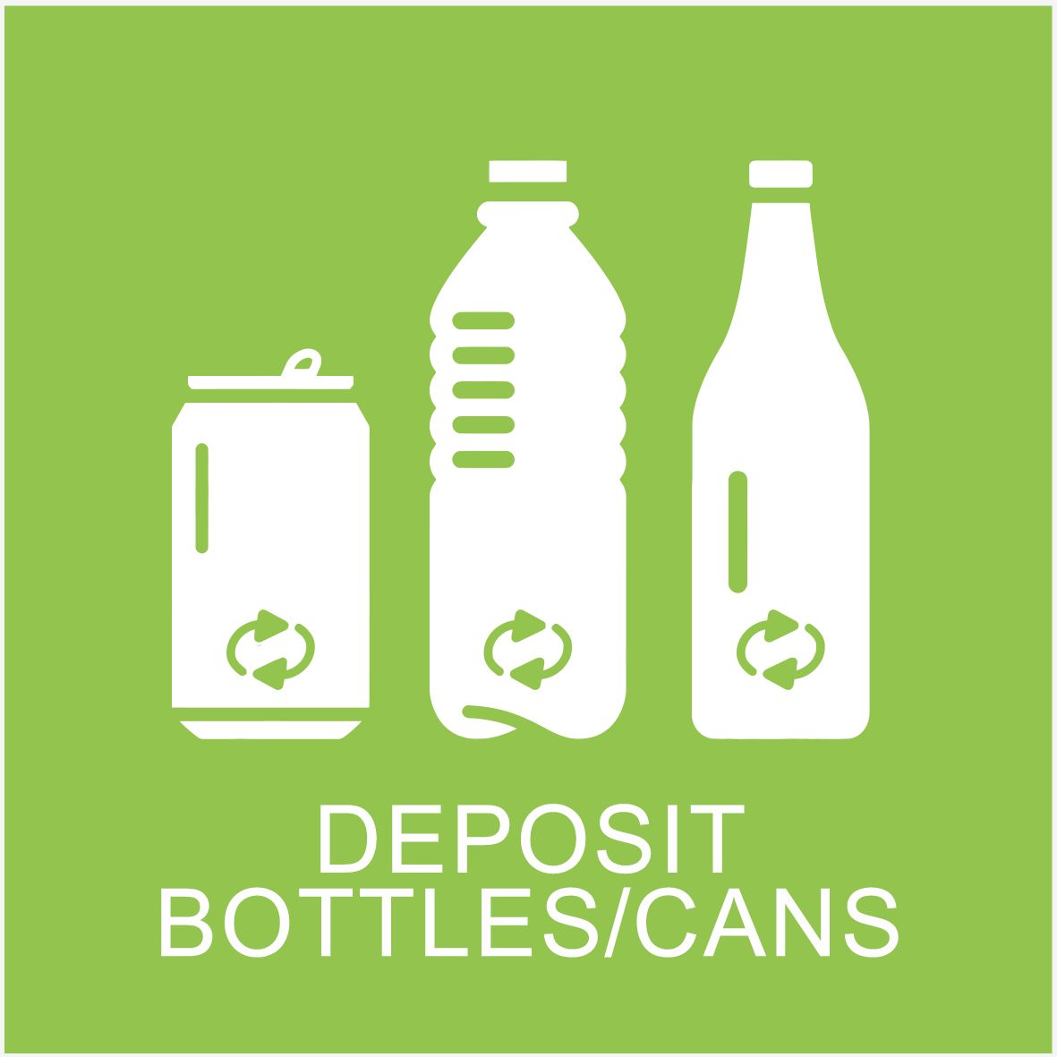 Sticker - Recyclez Bouteilles/Canettes