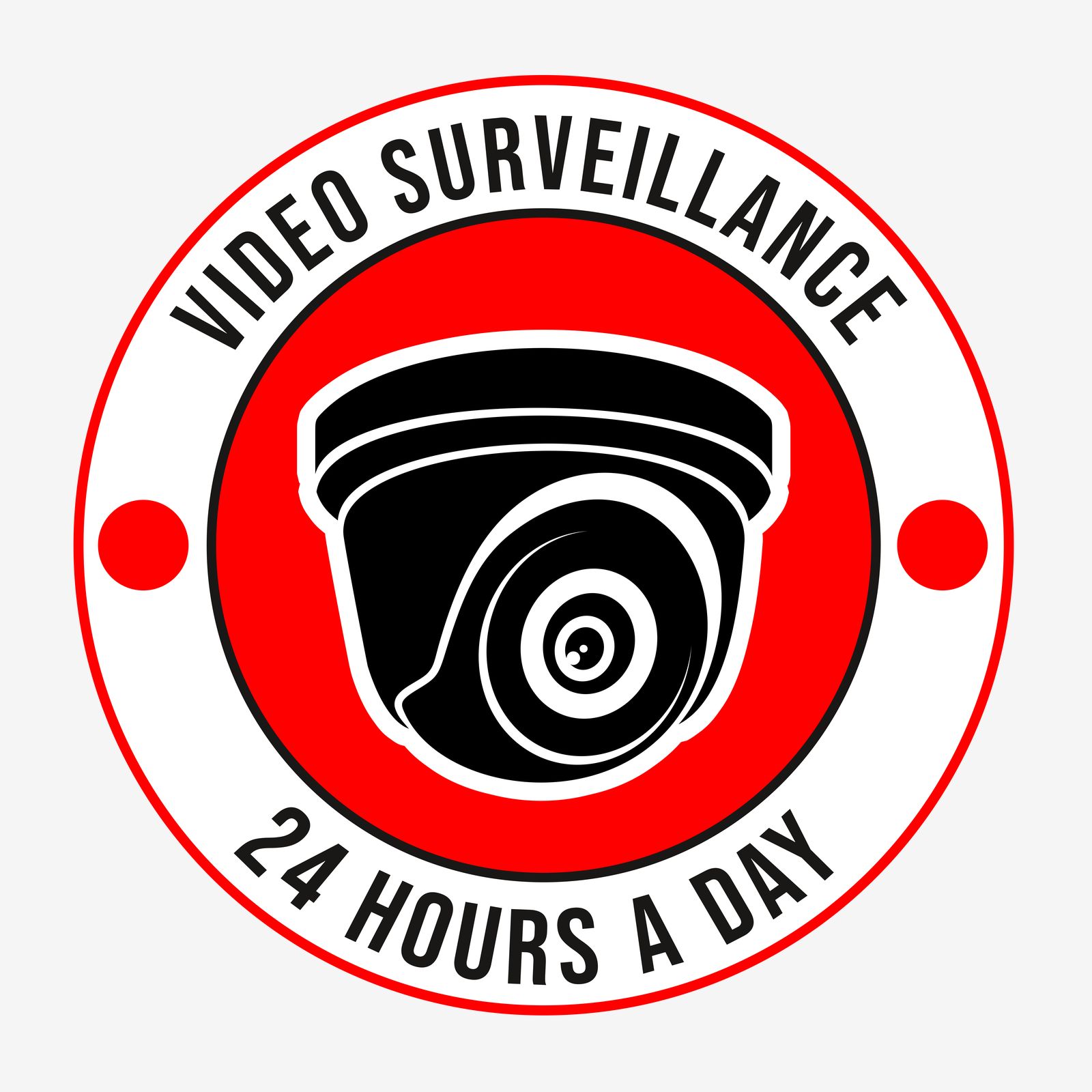 Sticker - Vidéosurveillance 24 Heures