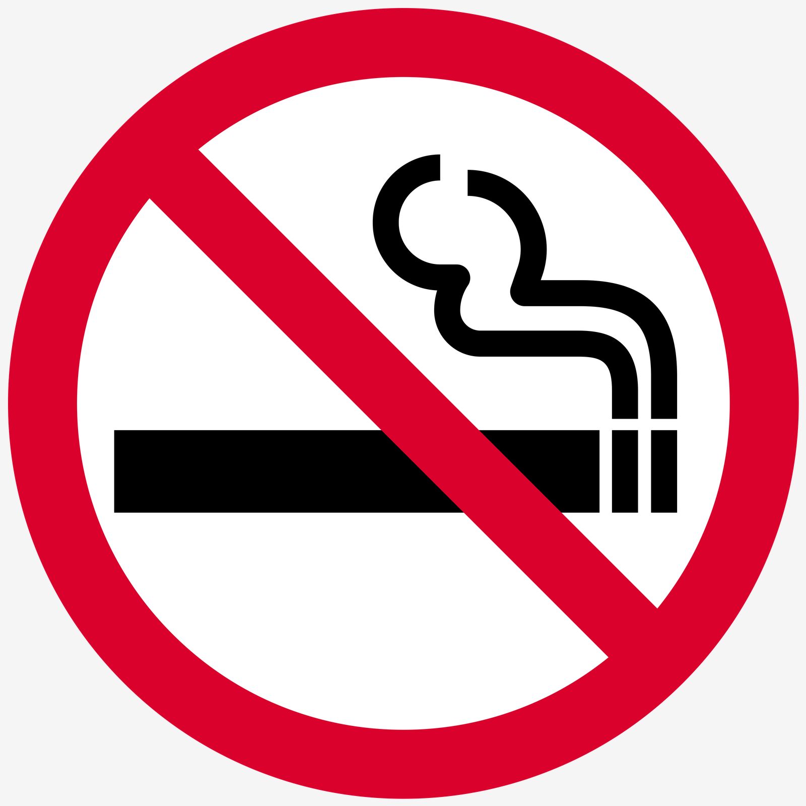 Sticker - Panneau Interdiction de Fumer