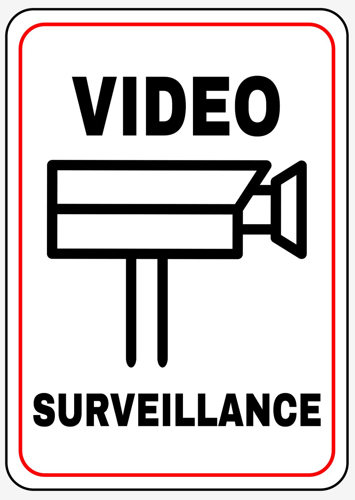 Autocollant - Vidéosurveillance