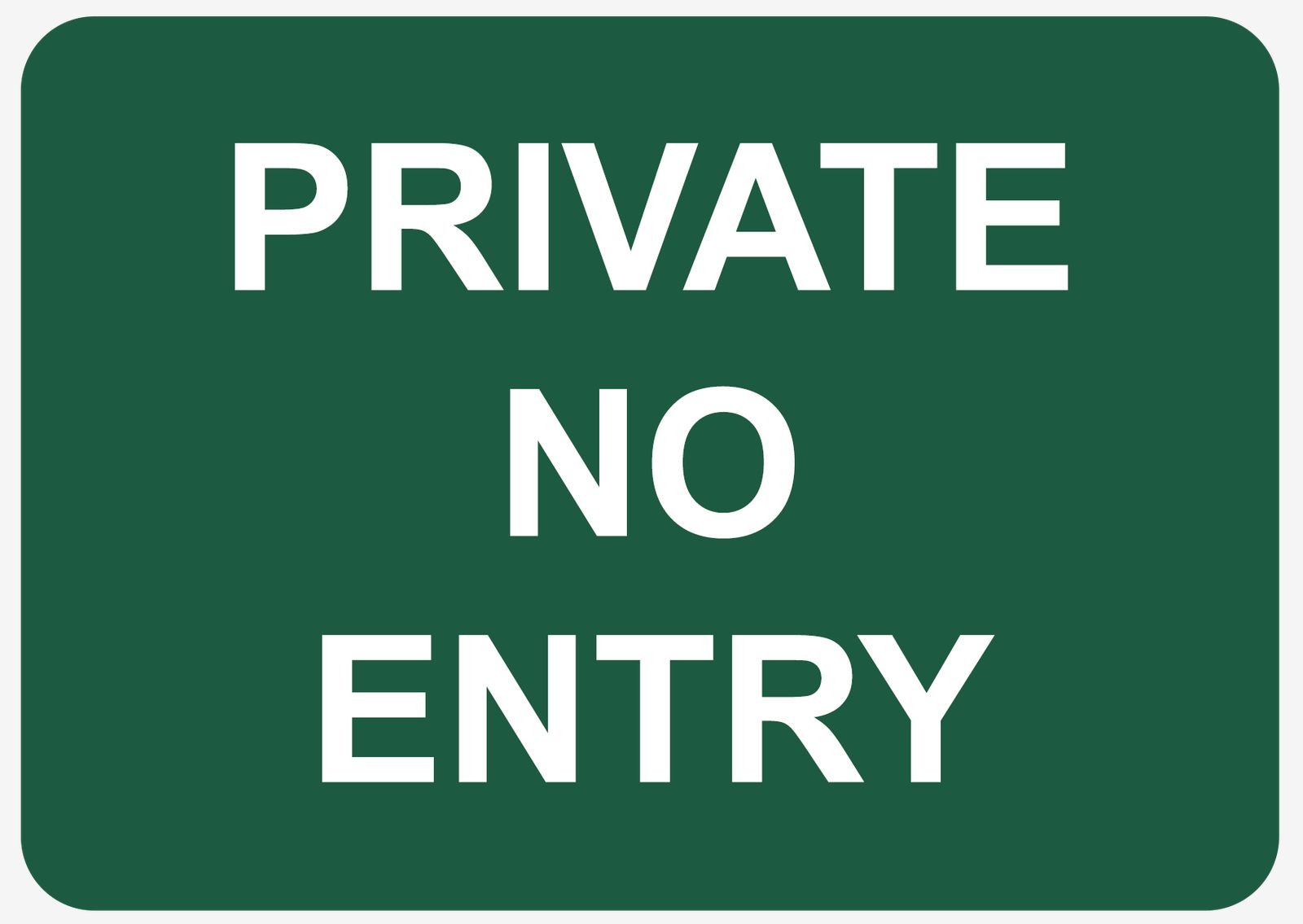 Autocollant - PRIVÉ PAS D'ENTRÉE