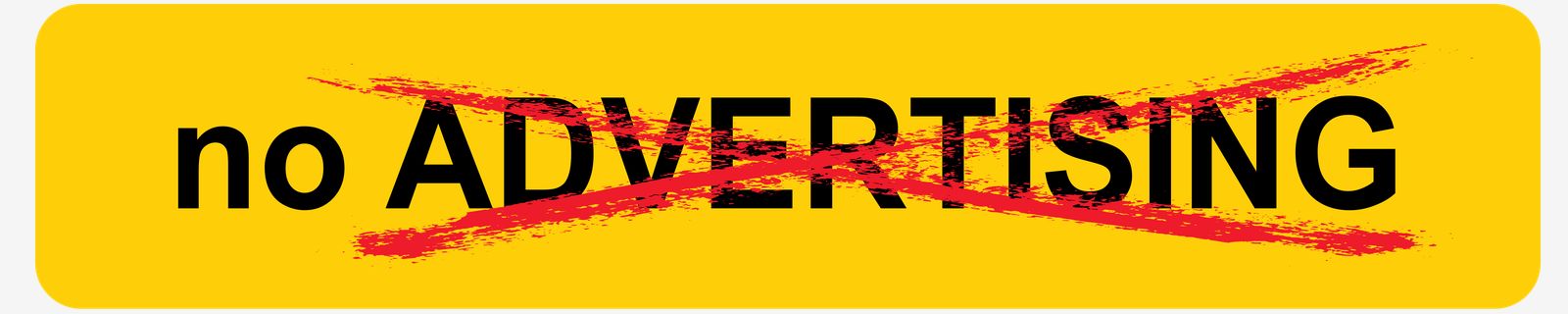 Autocollant - Pas de Publicité Message