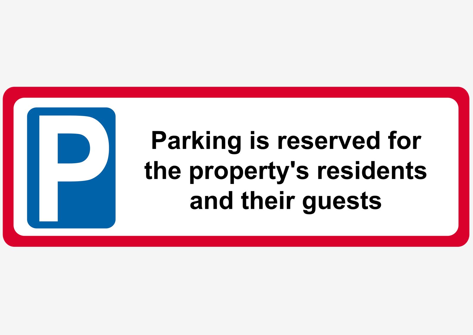 Autocollant - Parking Réservé