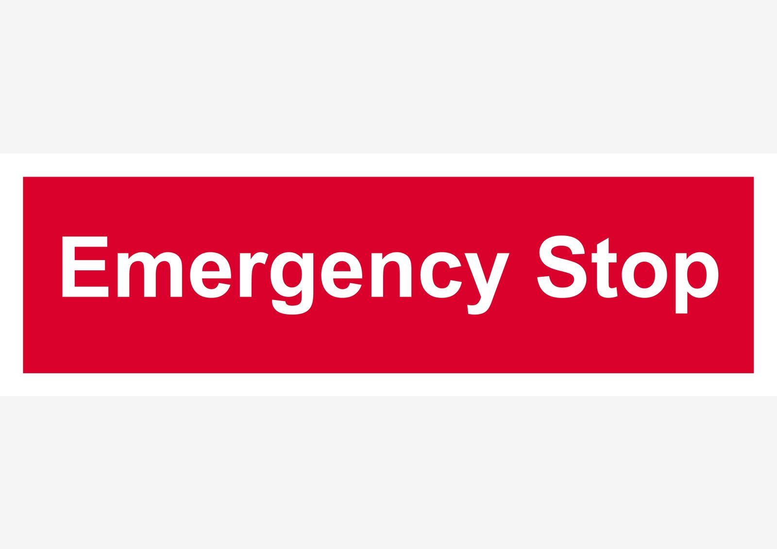 Sticker - Arrêt d'urgence