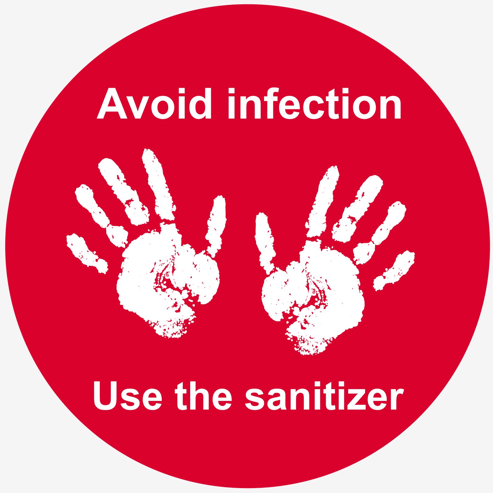 Sticker - Évitez l'infection Utilisez le désinfectant